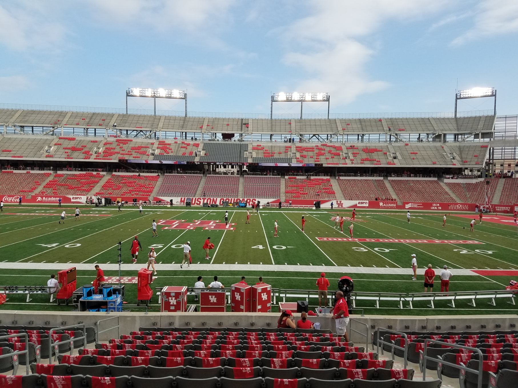 club 108, row 16 seat view  - tdecu stadium