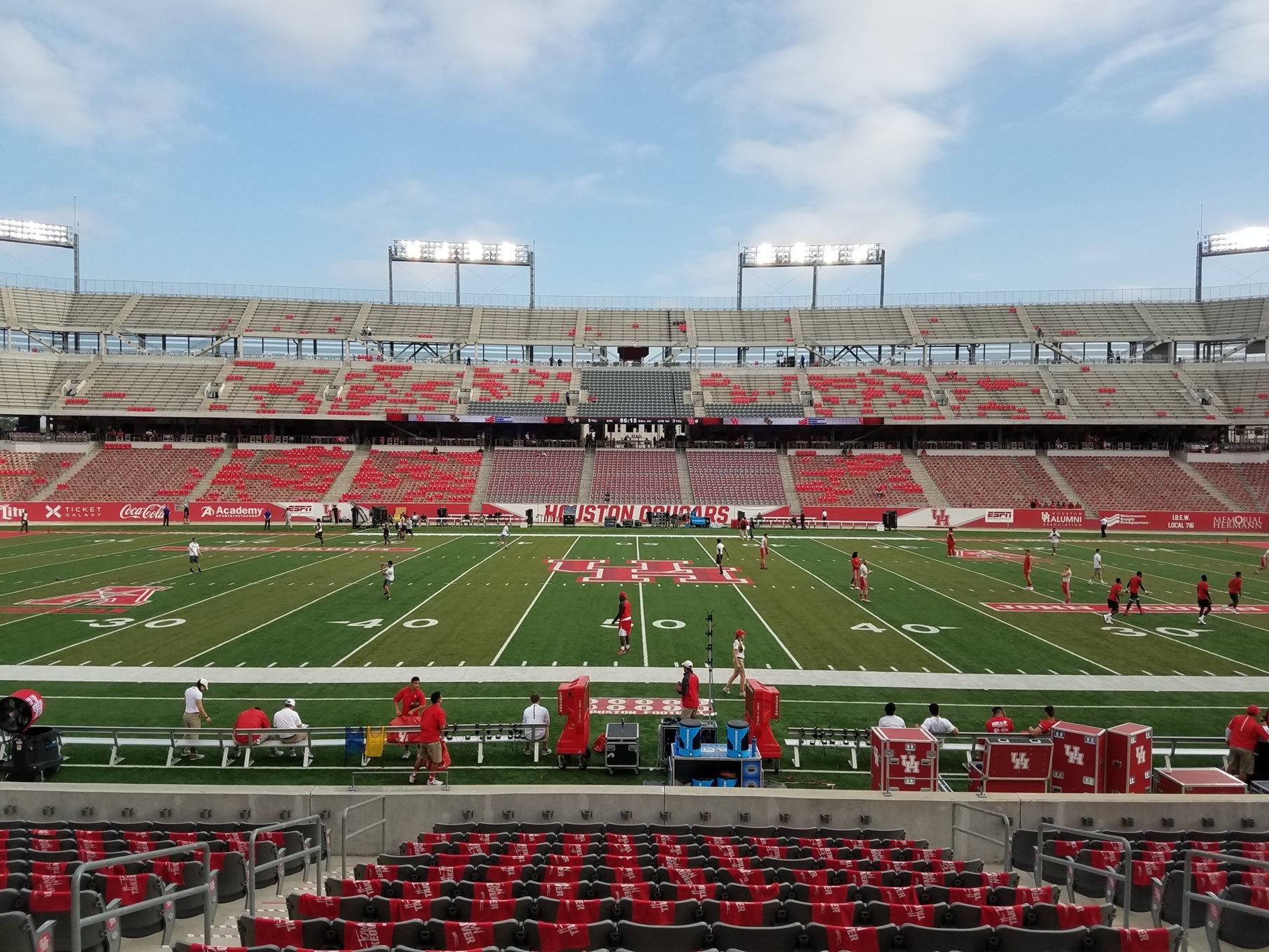 club 109, row 16 seat view  - tdecu stadium