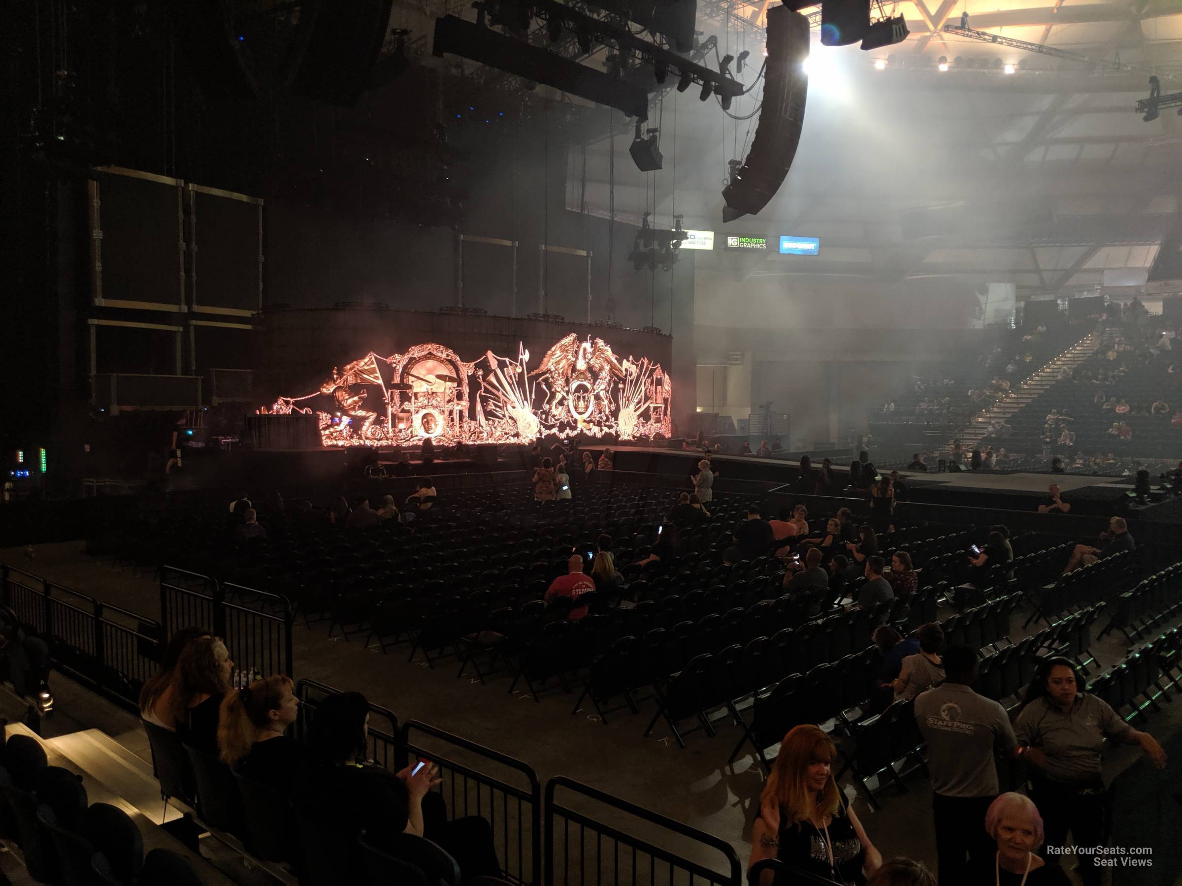 section 103, row d seat view  - tacoma dome