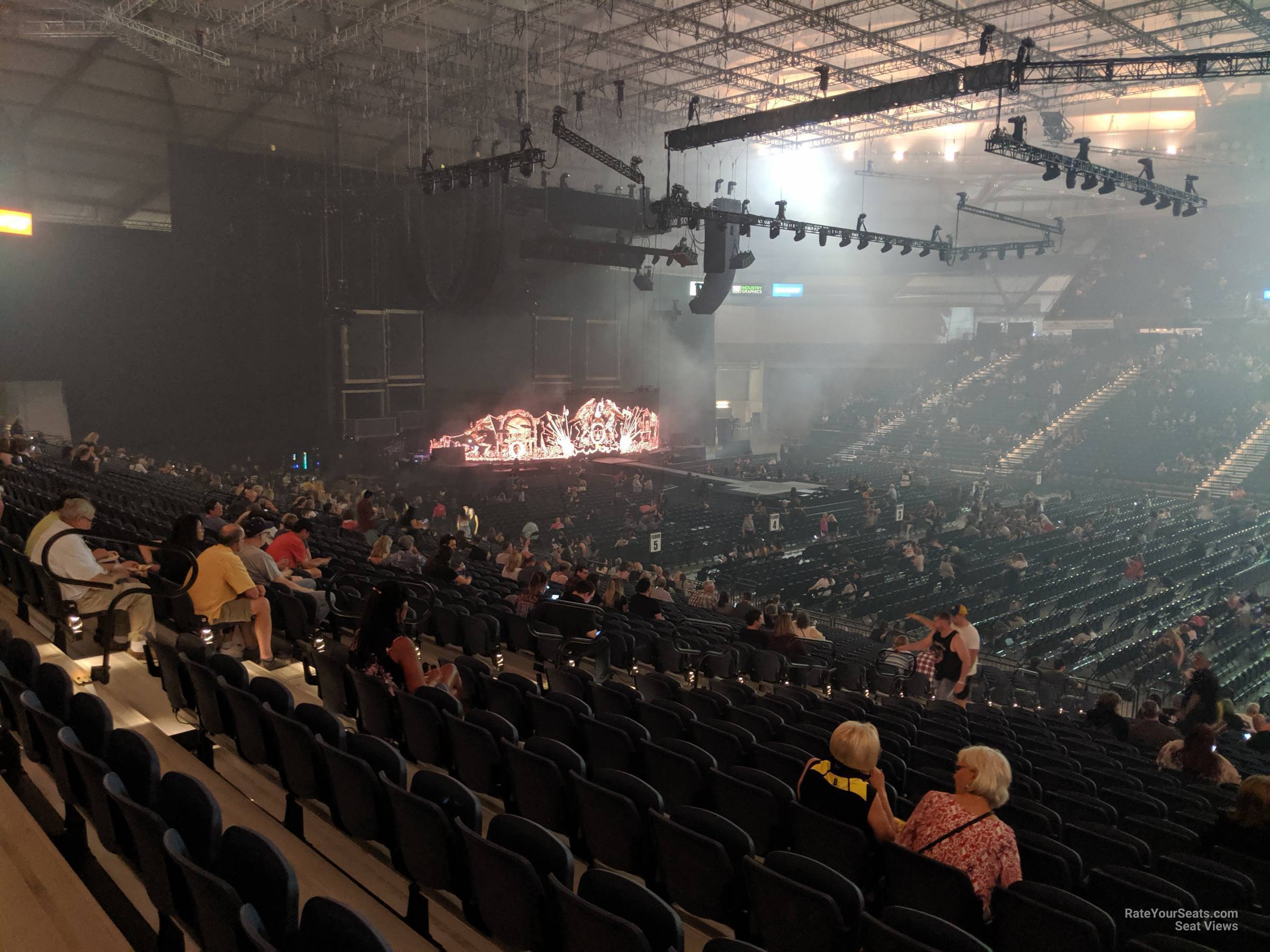 section 105, row bb seat view  - tacoma dome