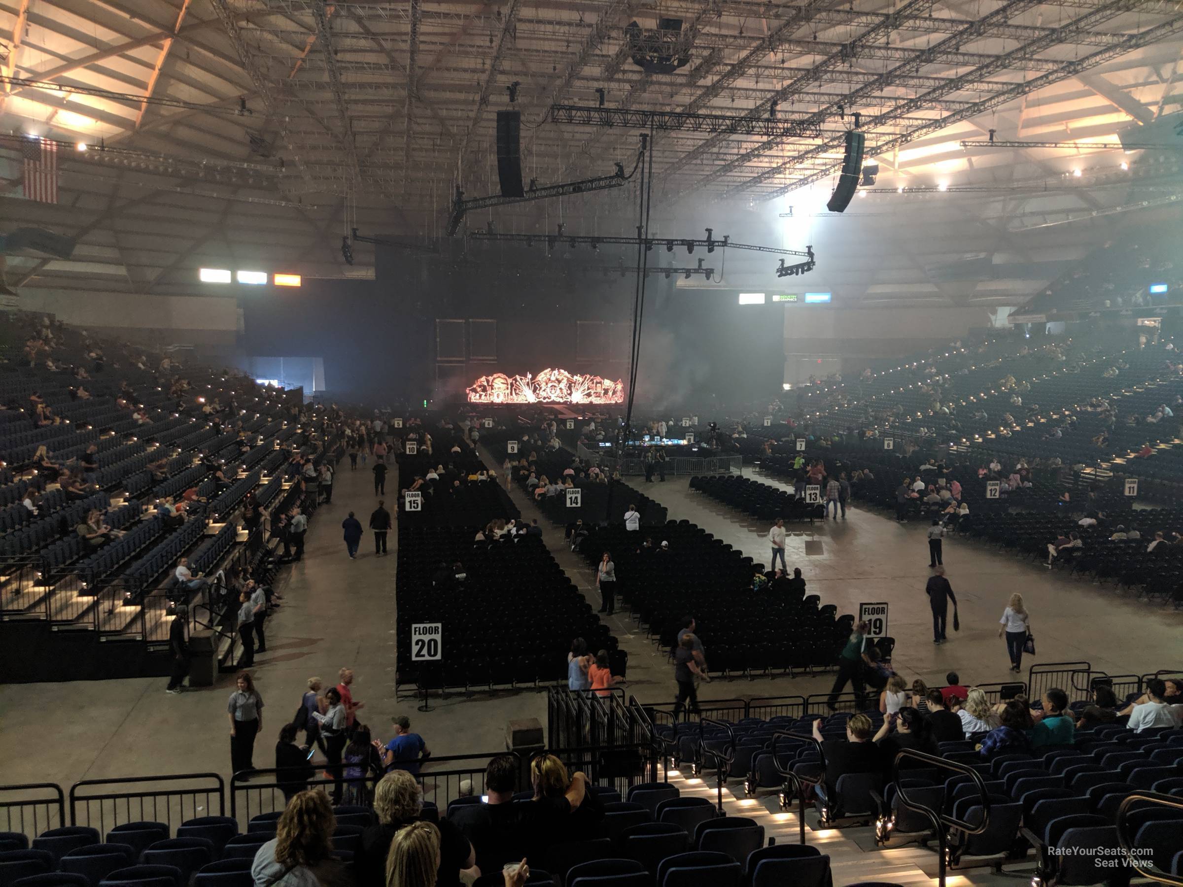 section 109, row s seat view  - tacoma dome