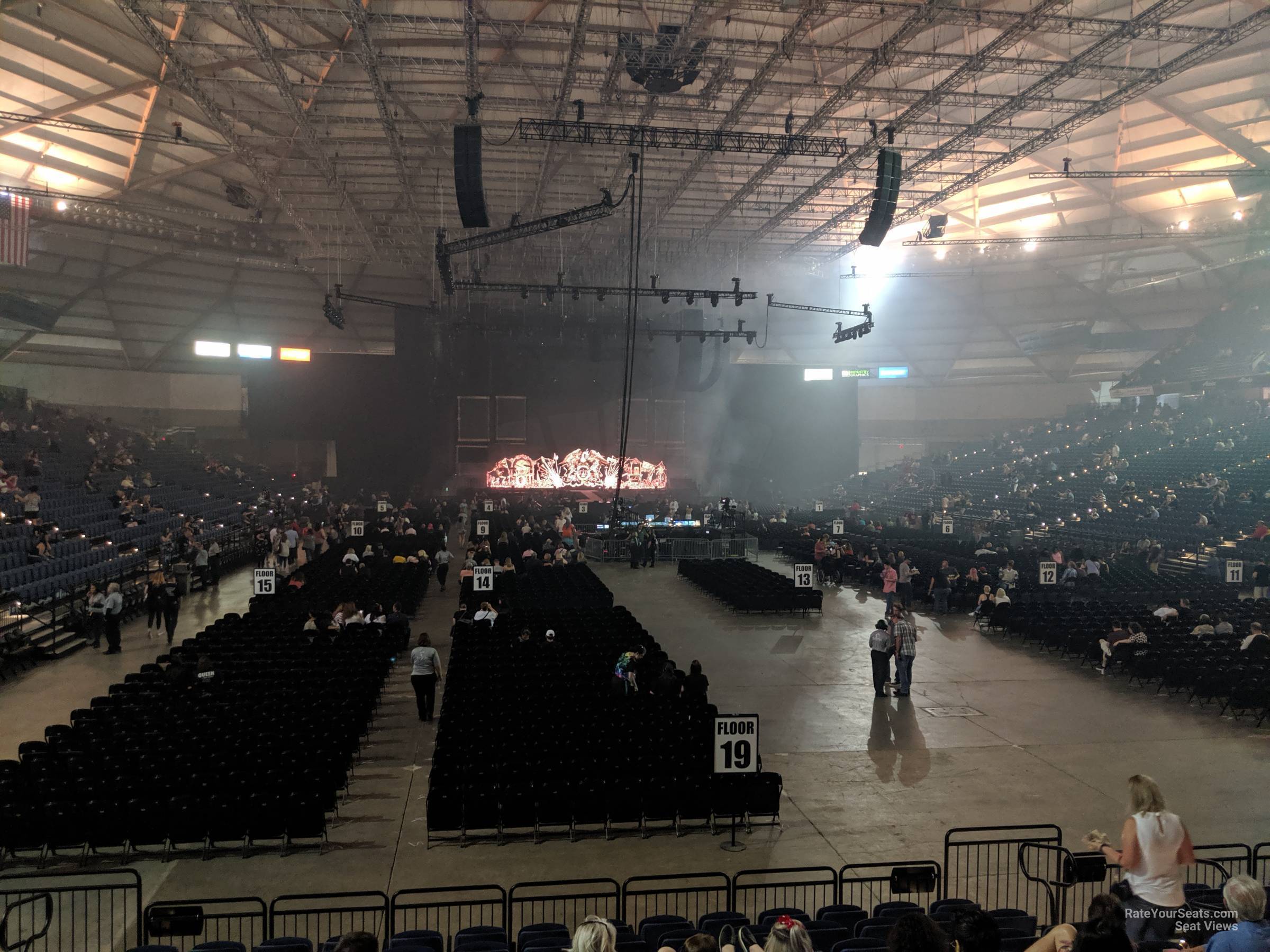 section 110, row l seat view  - tacoma dome