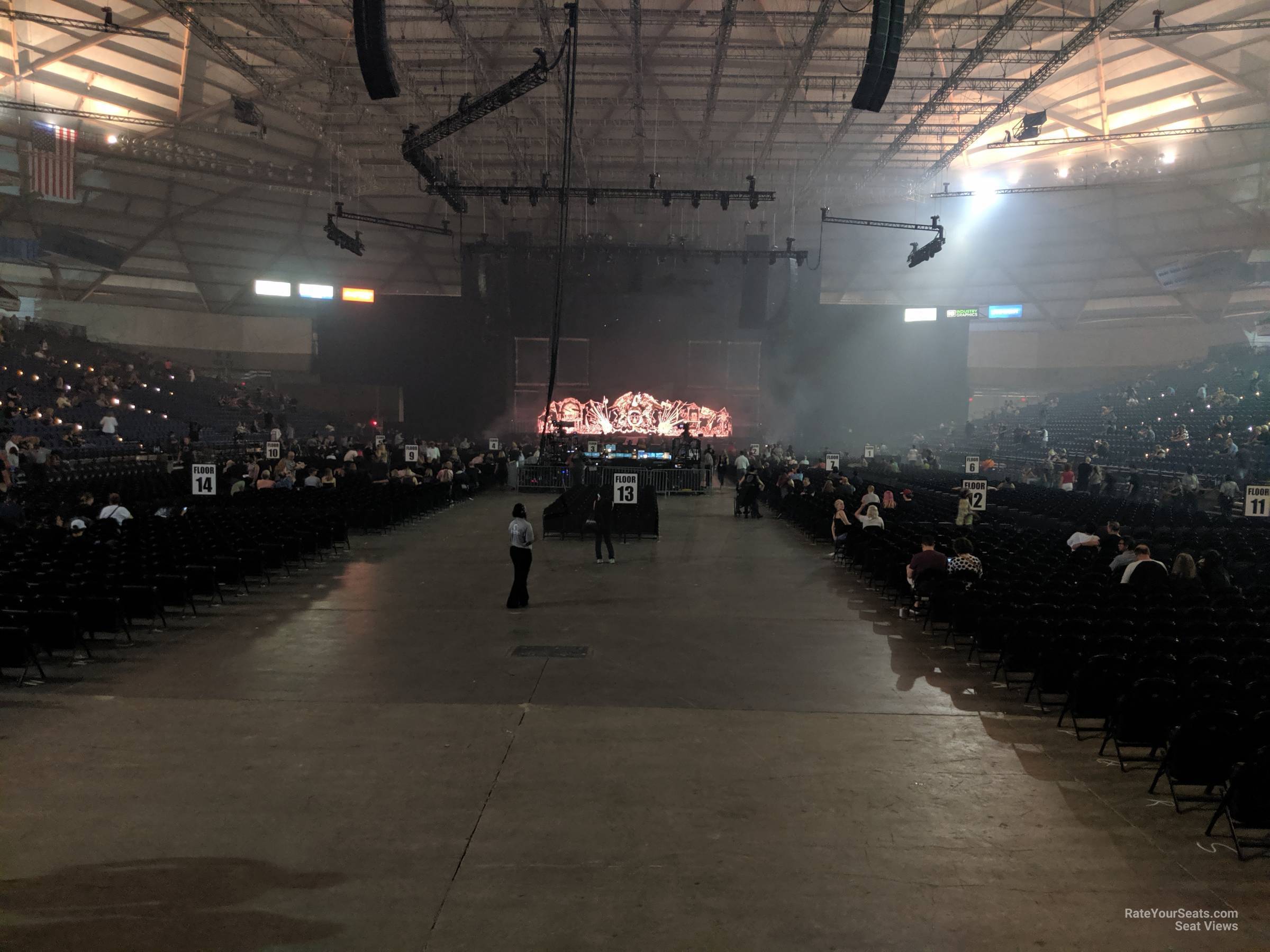 section 111, row d seat view  - tacoma dome