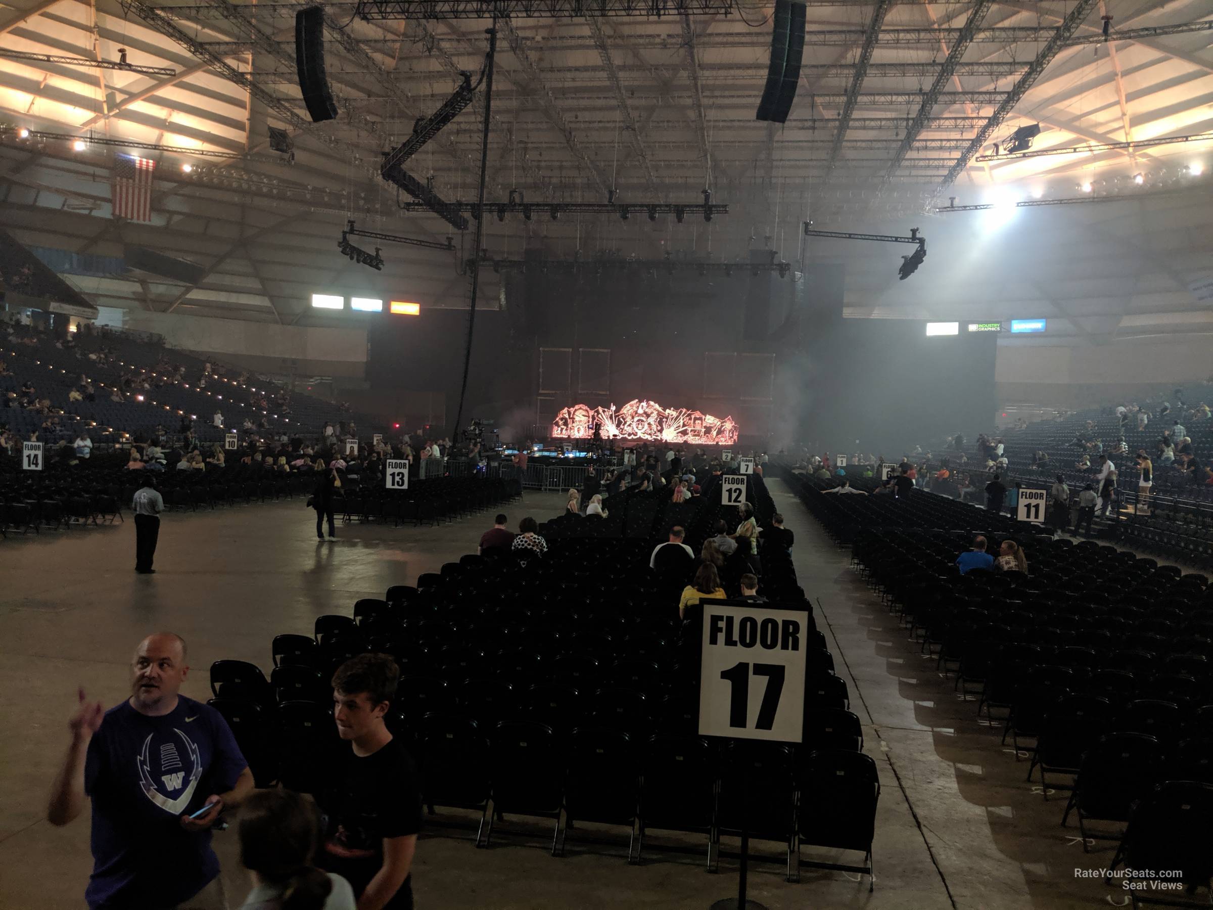 section 112, row d seat view  - tacoma dome