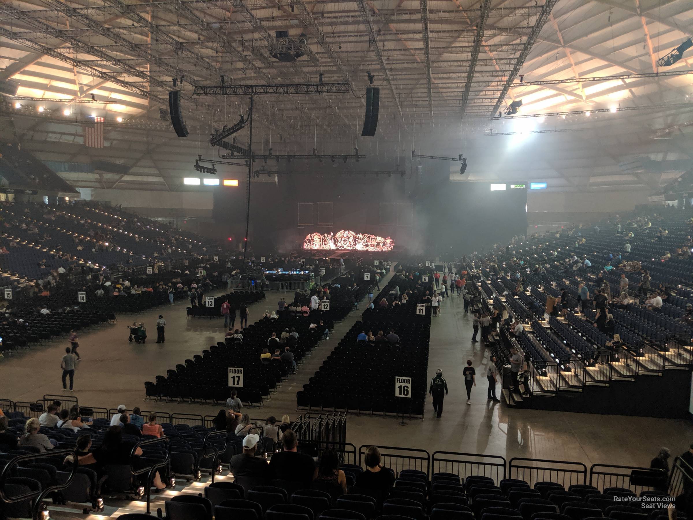 section 113, row s seat view  - tacoma dome