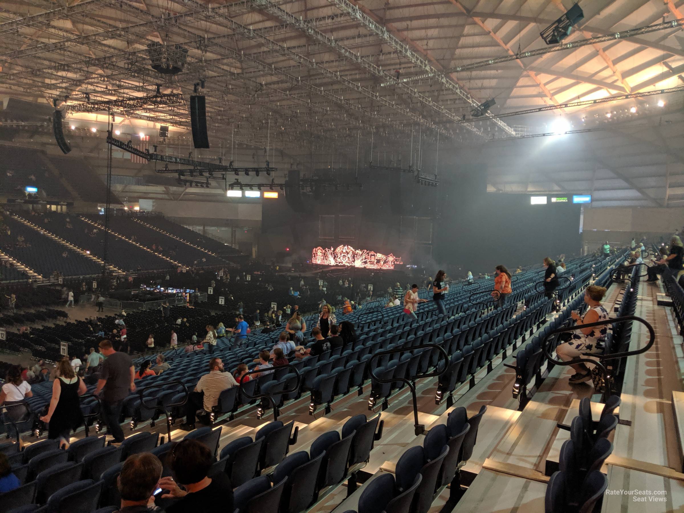 section 114, row cc seat view  - tacoma dome