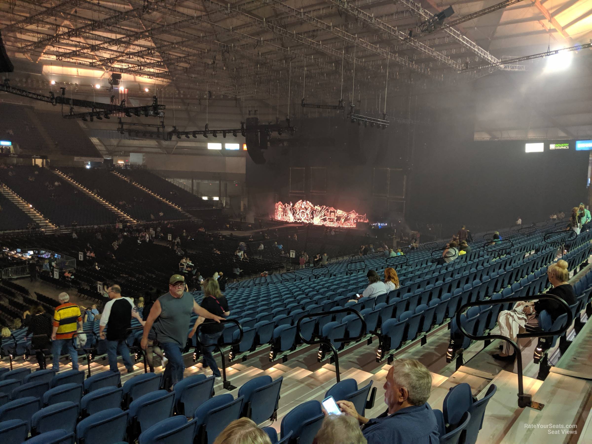 section 116, row cc seat view  - tacoma dome