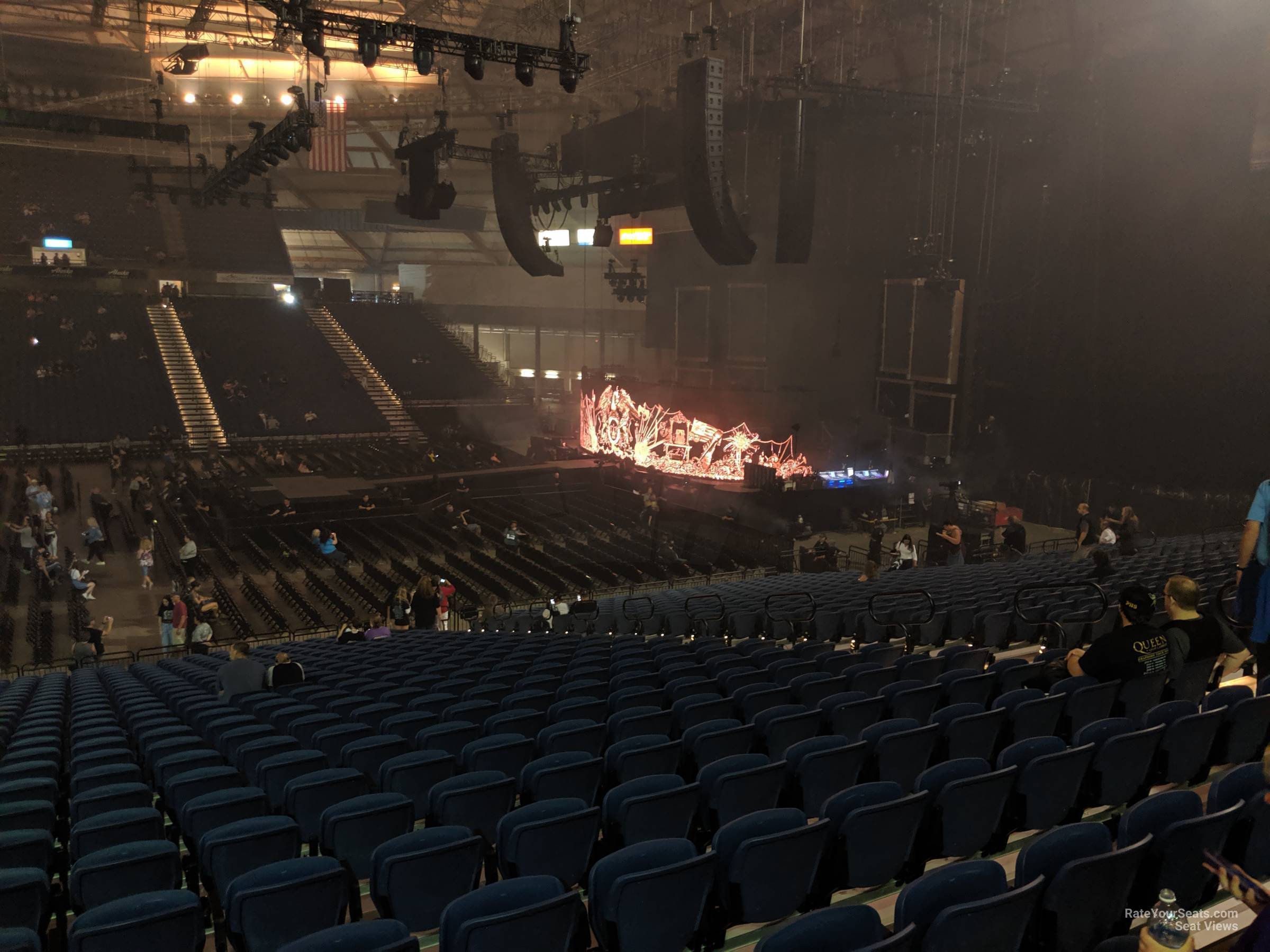 section 119, row cc seat view  - tacoma dome