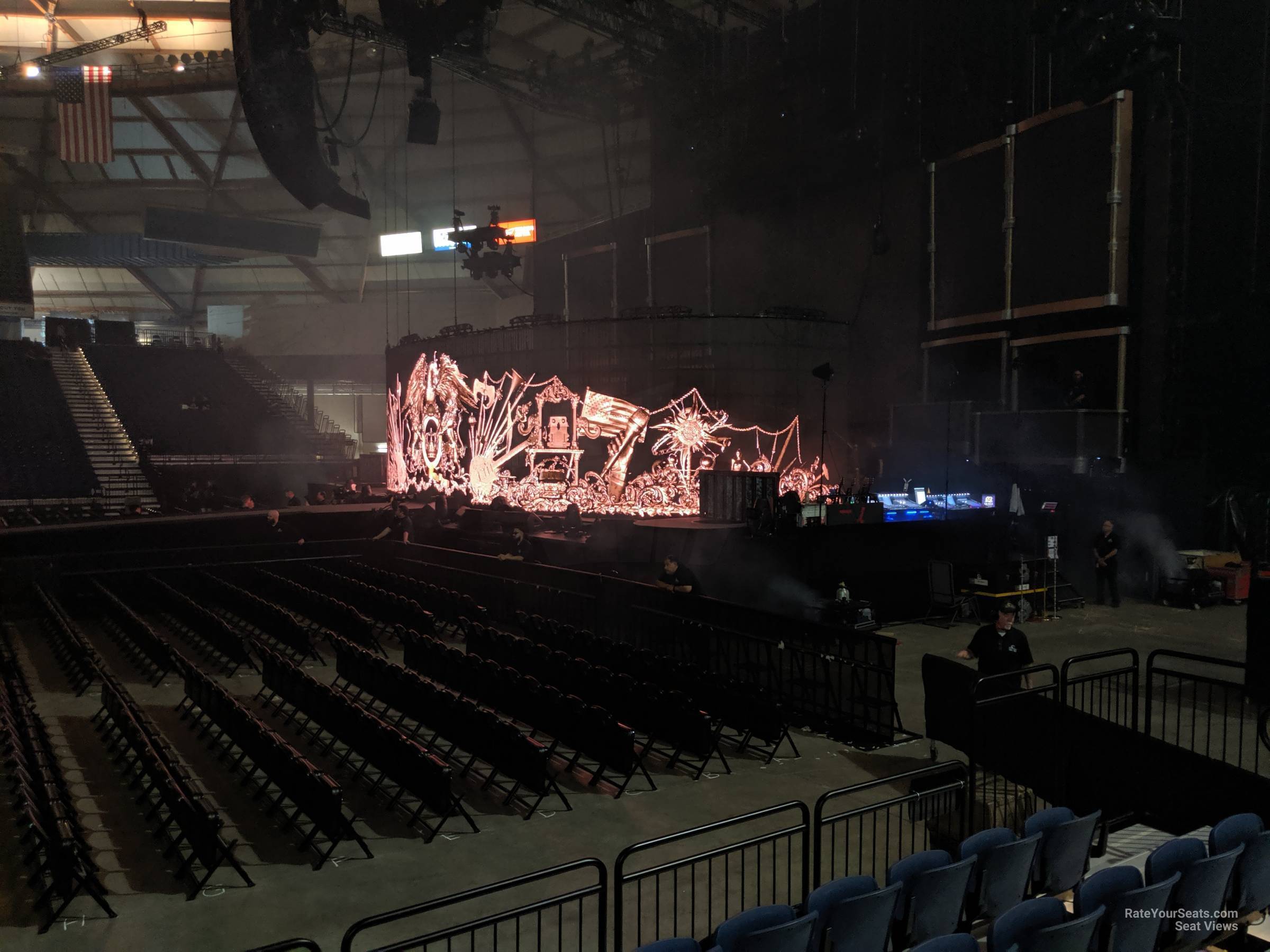 section 120, row d seat view  - tacoma dome