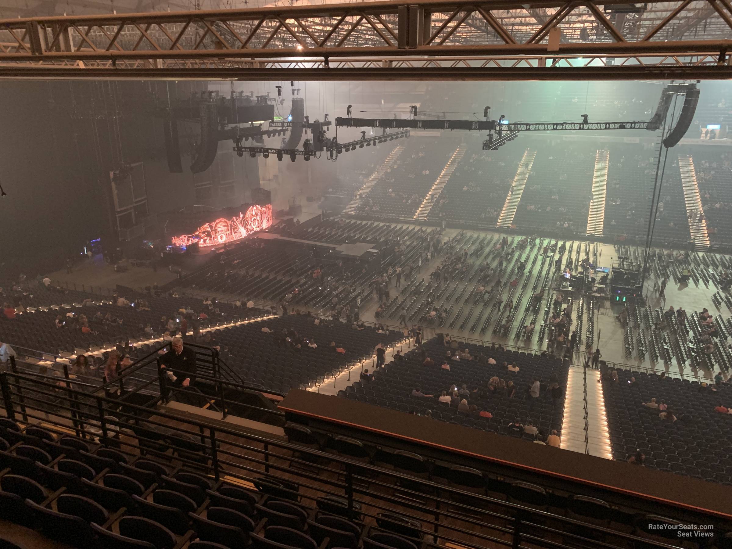 section 204, row j seat view  - tacoma dome