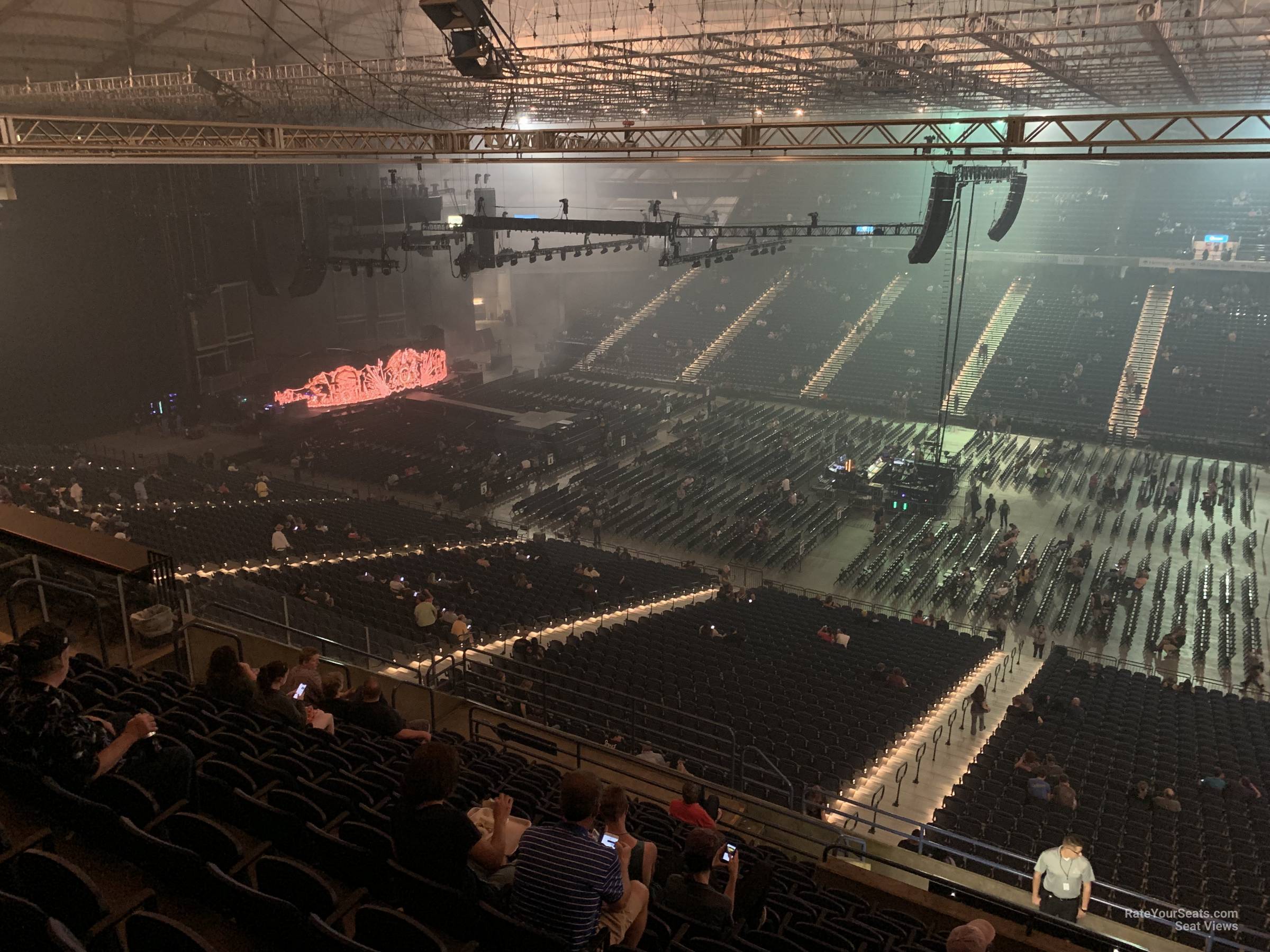 section 206, row r seat view  - tacoma dome