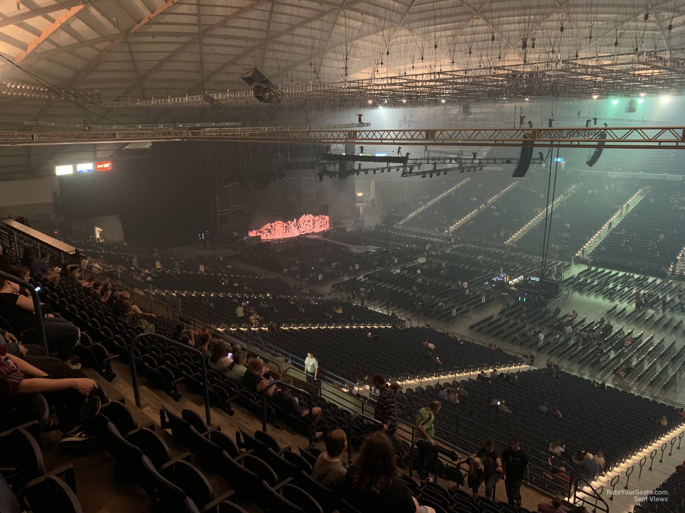 section 207, row r seat view  - tacoma dome