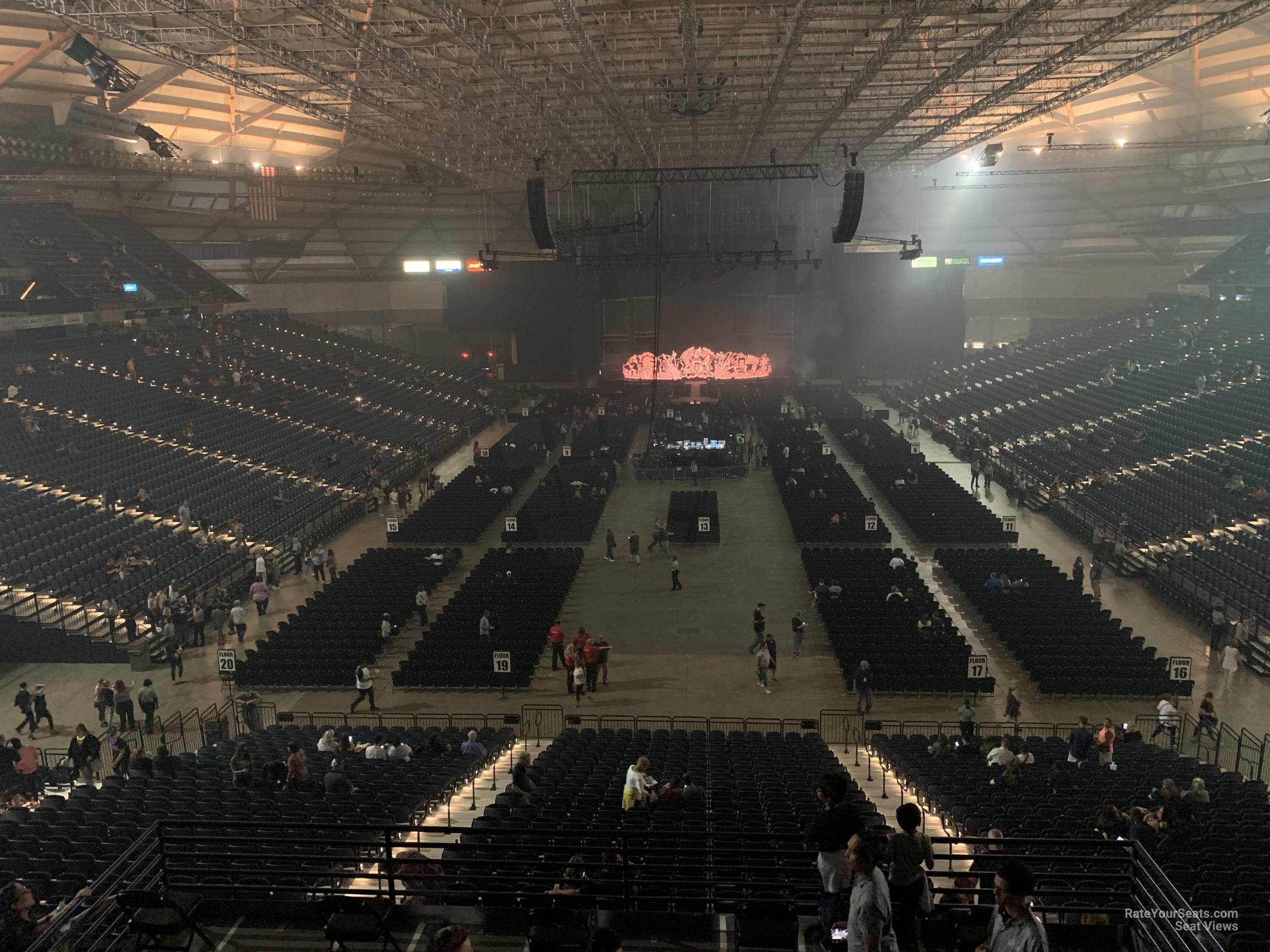 section 211, row ff seat view  - tacoma dome