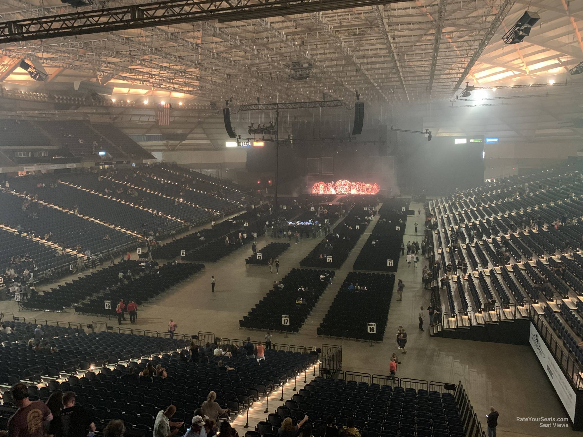 section 213, row ff seat view  - tacoma dome