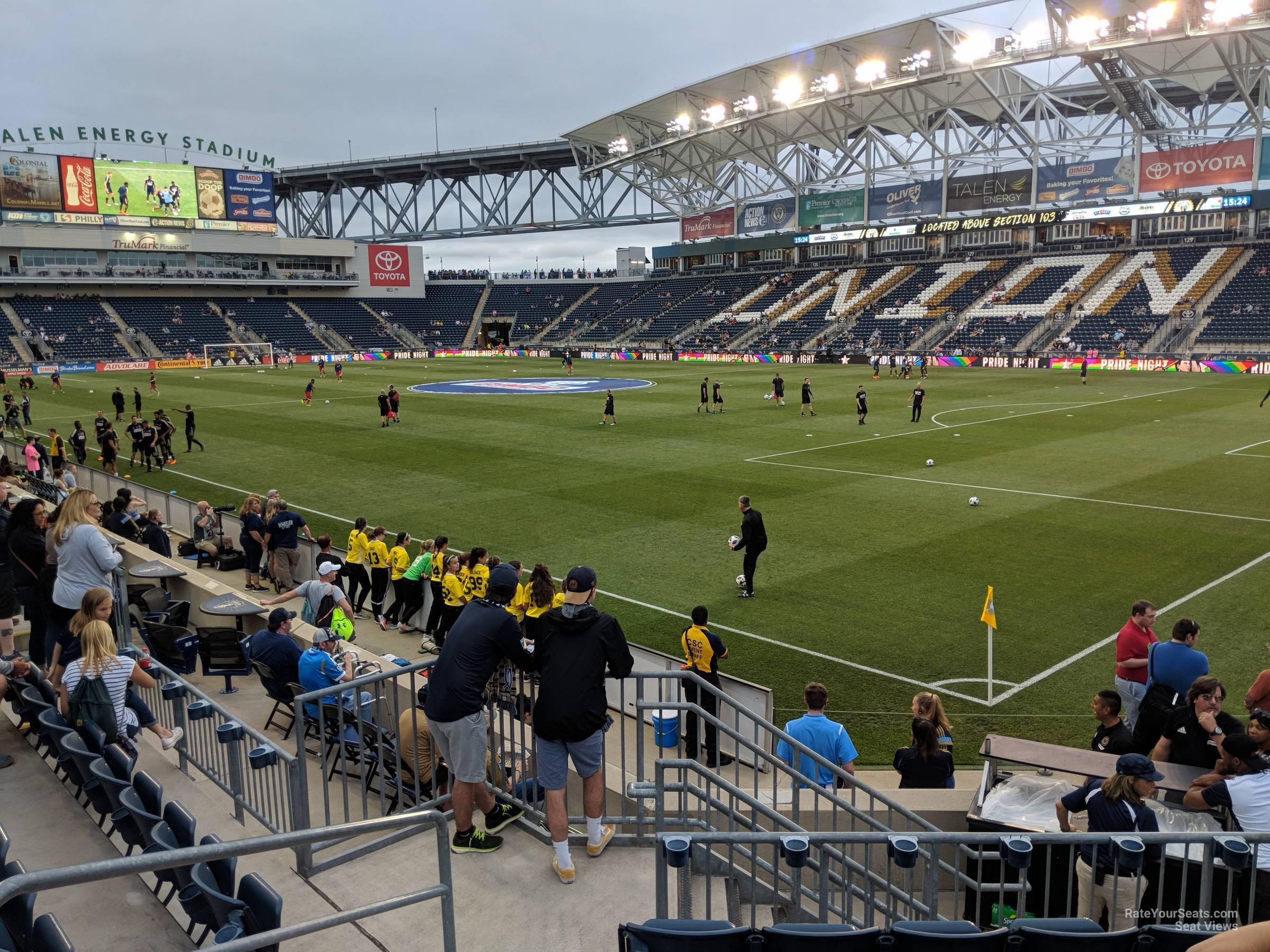 section 101, row j seat view  - subaru park