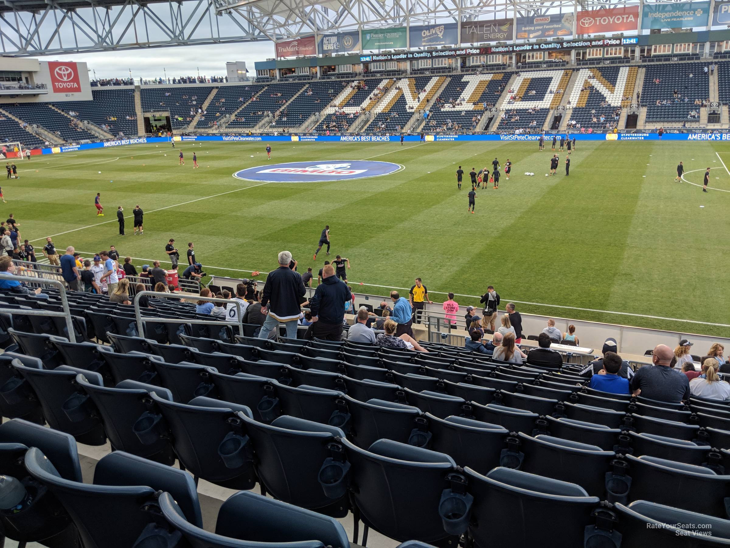 section 104, row s seat view  - subaru park