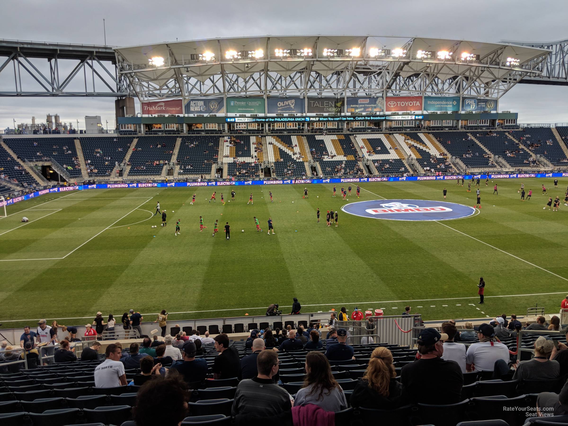 section 109, row aa seat view  - subaru park