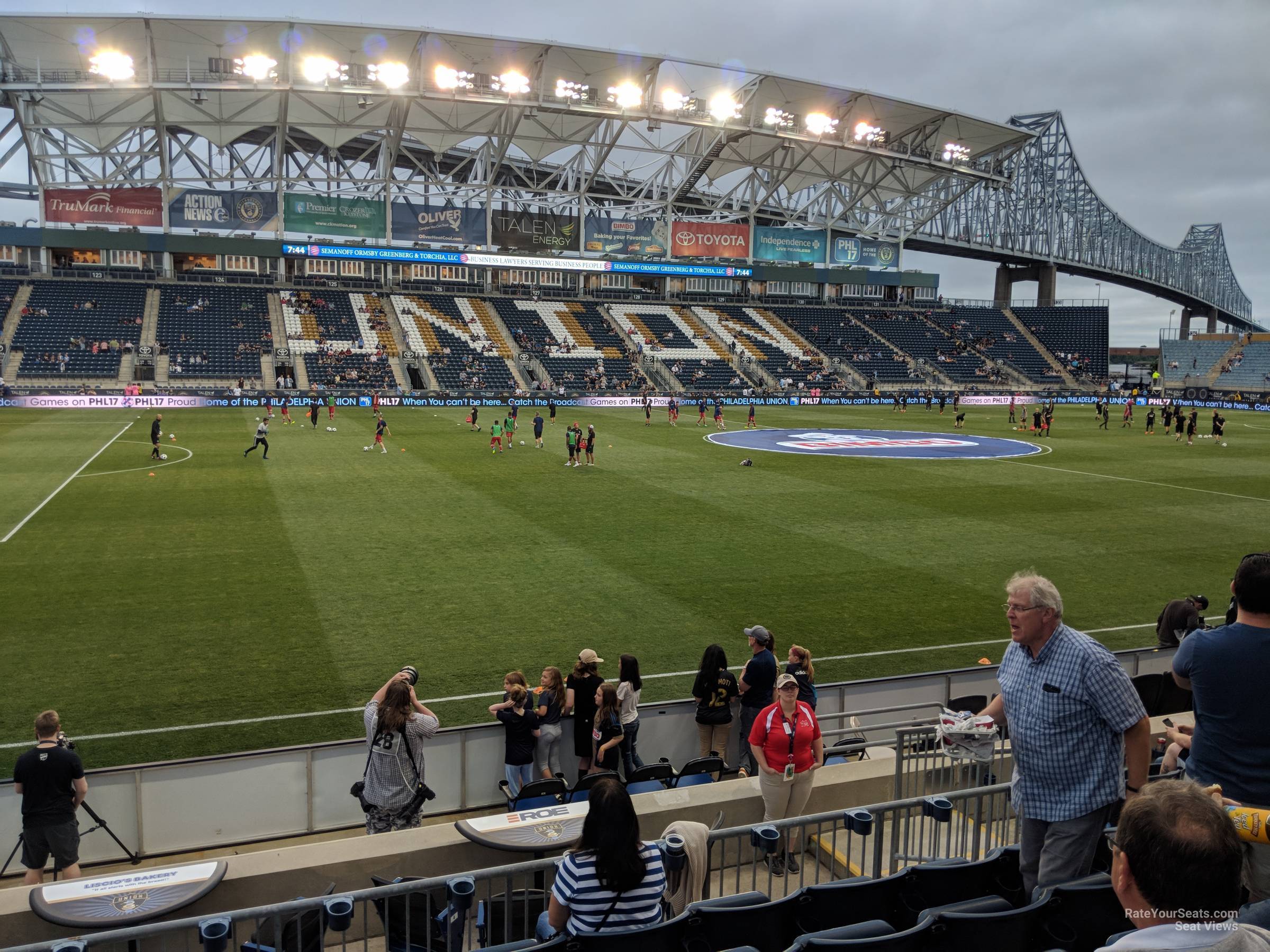 section 110, row j seat view  - subaru park