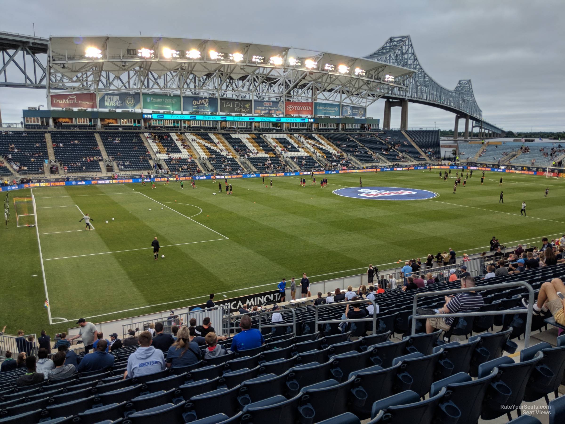 section 112, row aa seat view  - subaru park