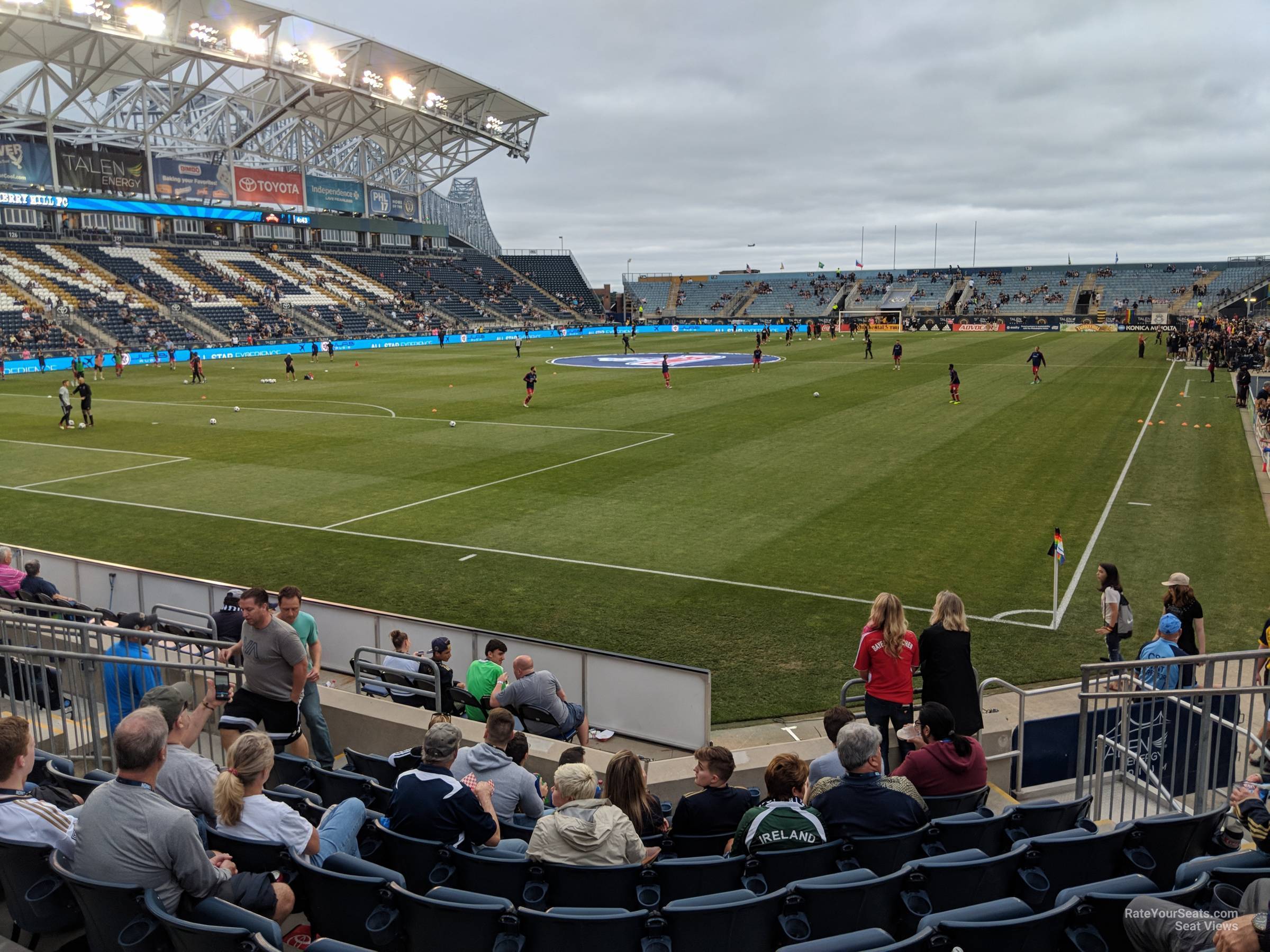 section 114, row j seat view  - subaru park