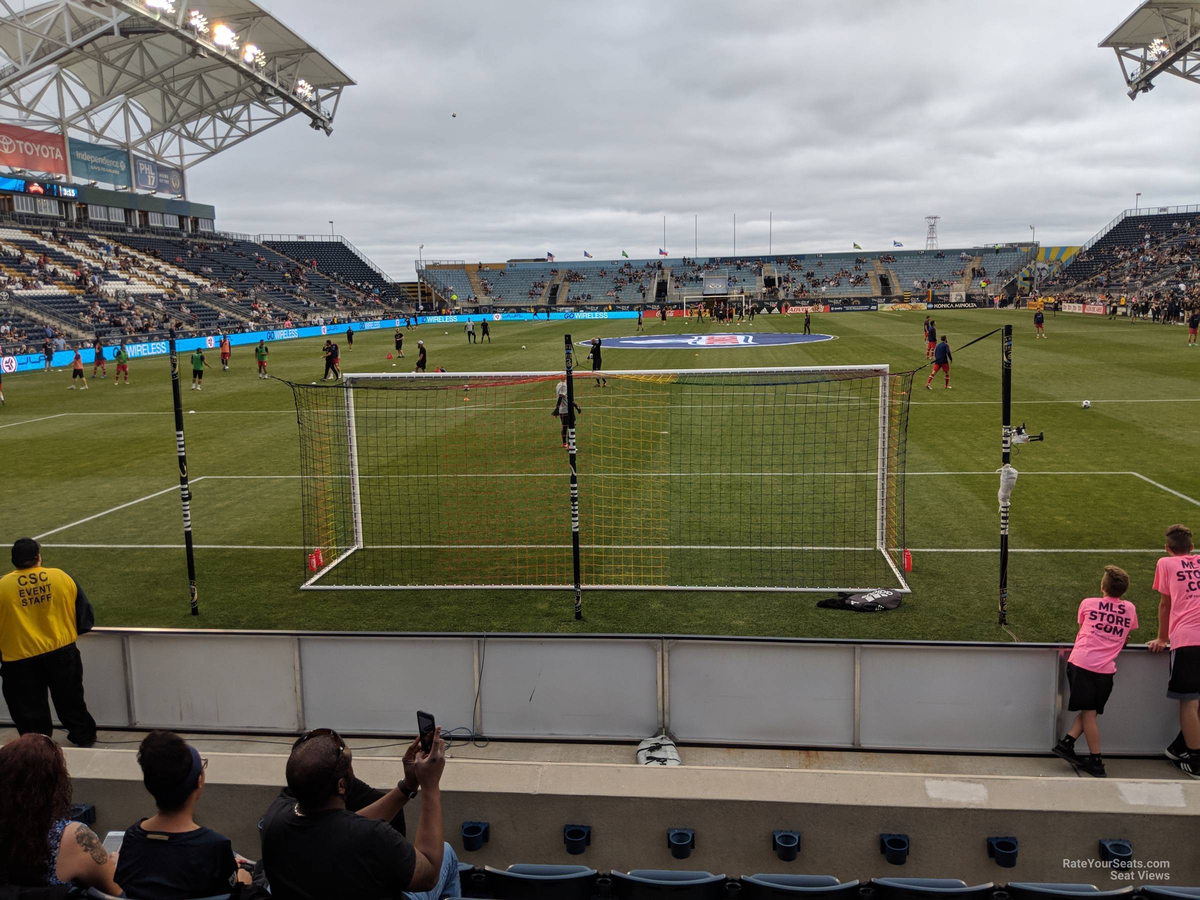 section 117, row j seat view  - subaru park