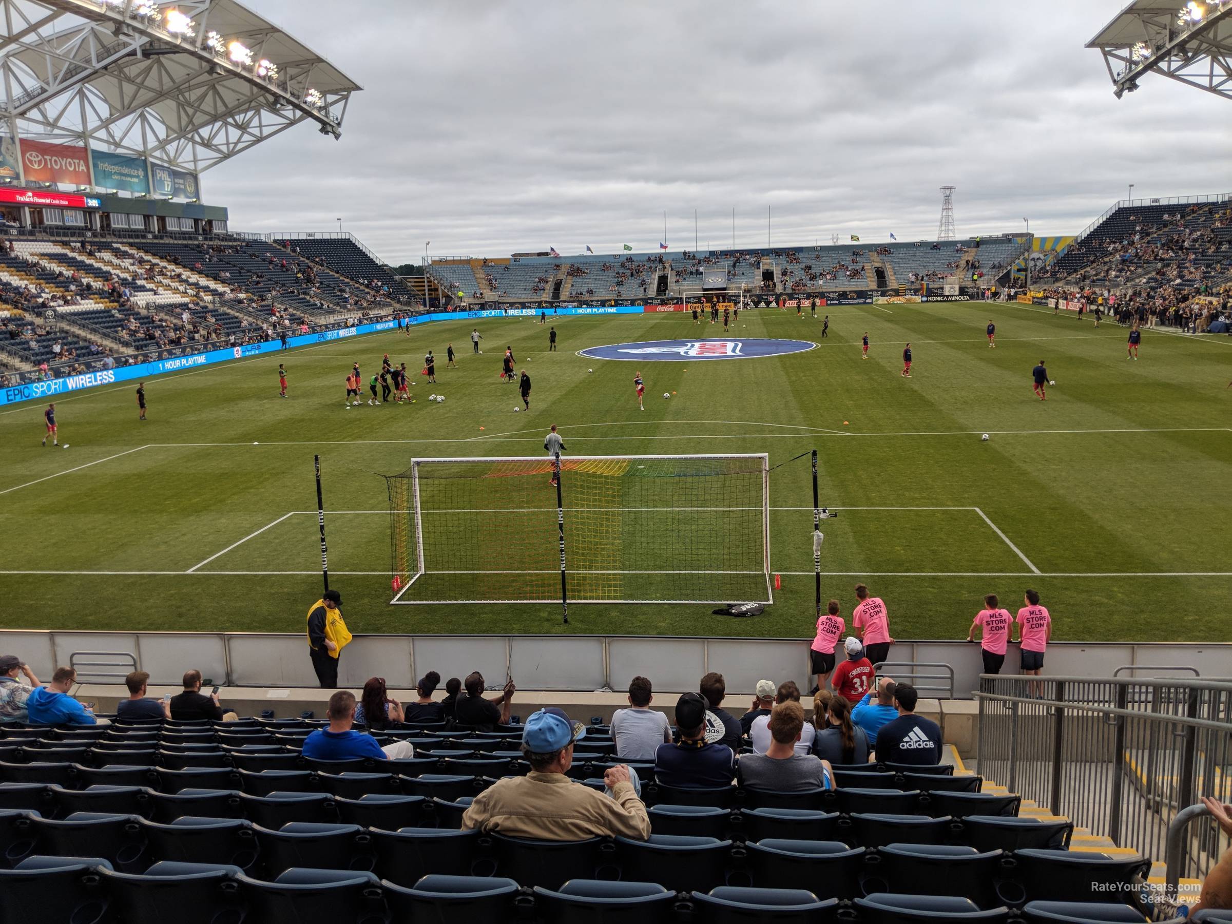 section 117, row w seat view  - subaru park