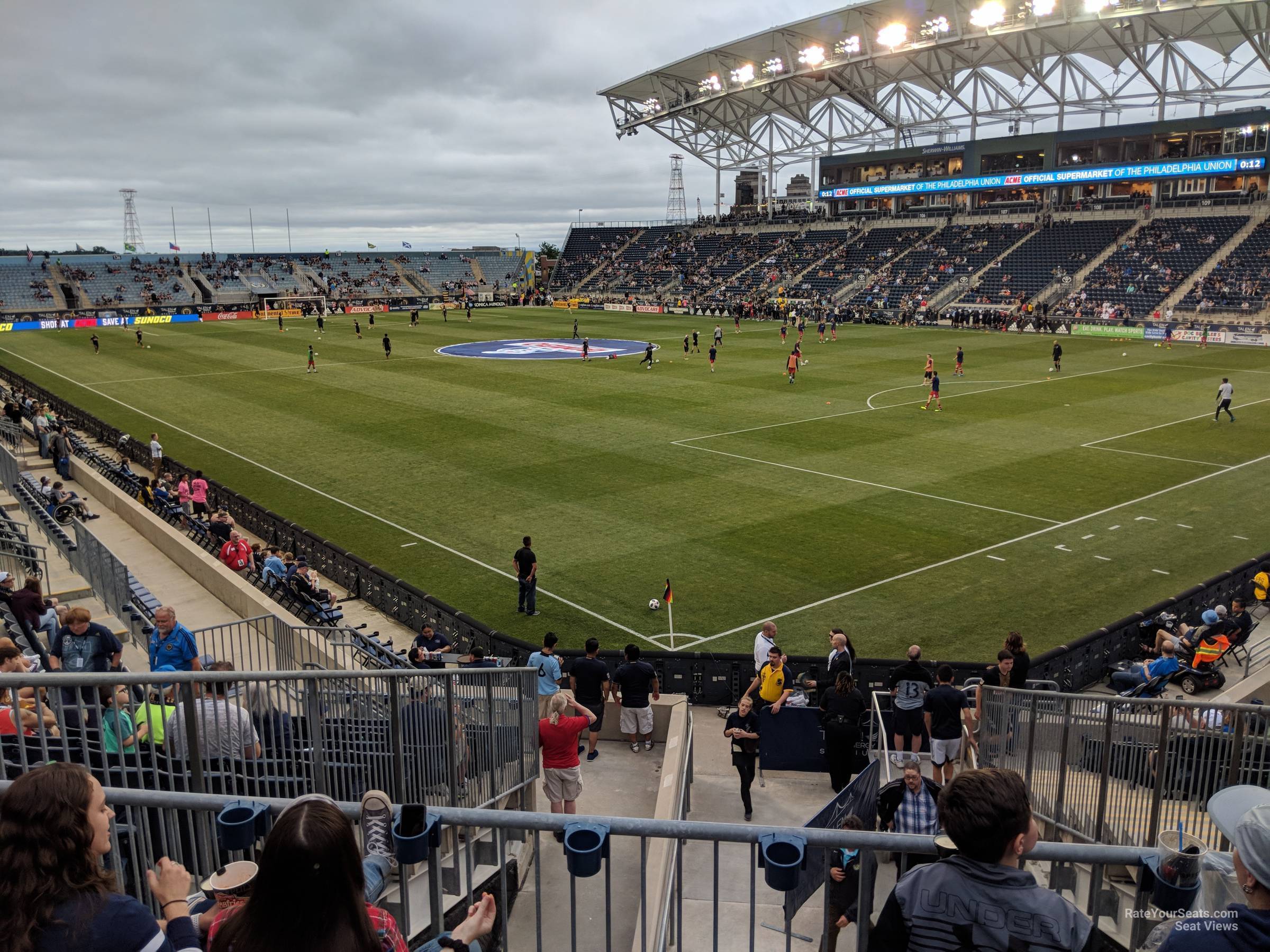 section 121, row s seat view  - subaru park