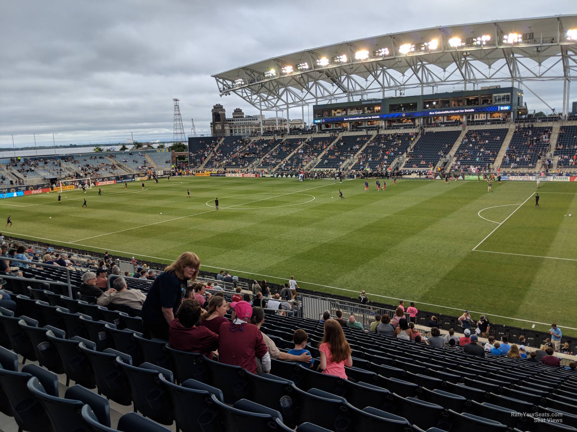 section 123, row aa seat view  - subaru park