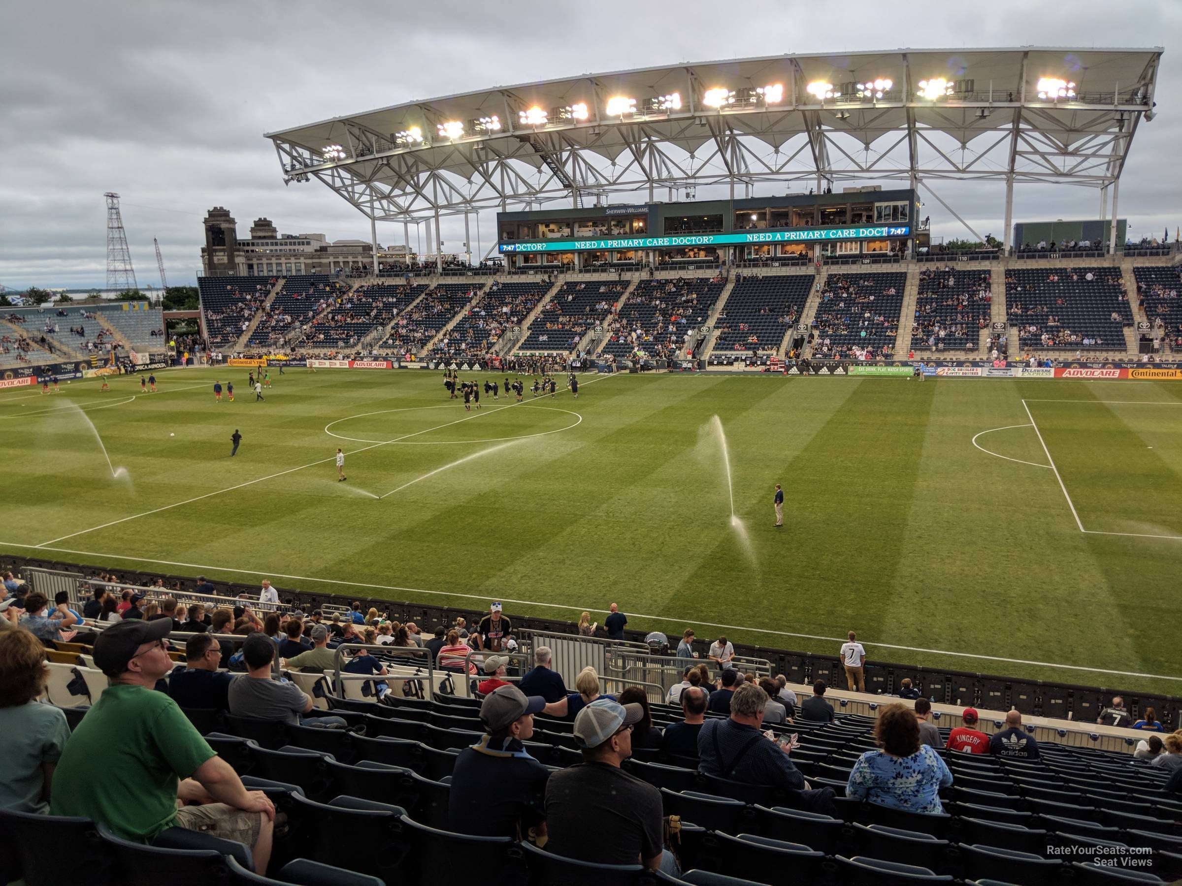 section 124, row aa seat view  - subaru park