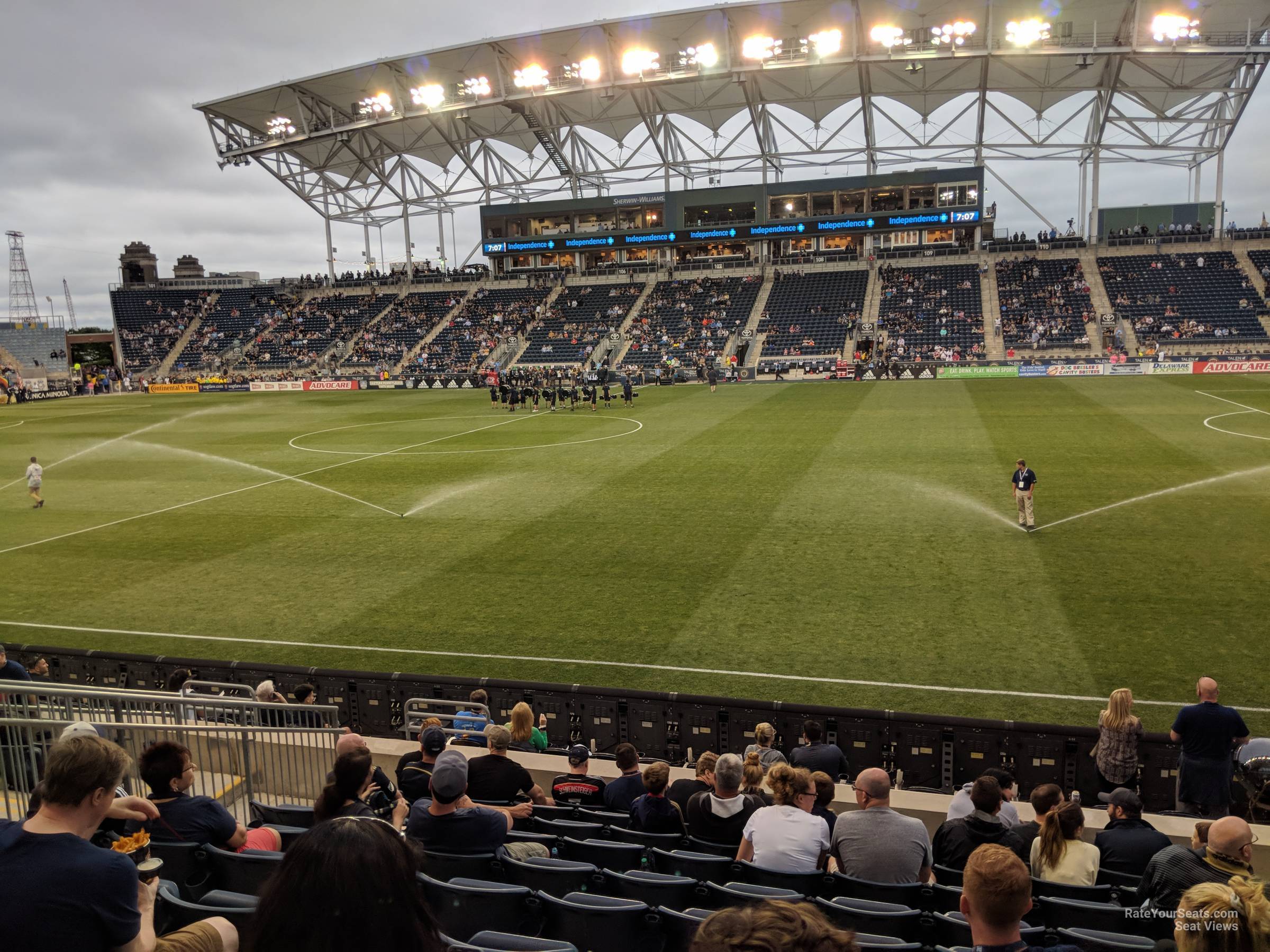 section 125, row j seat view  - subaru park