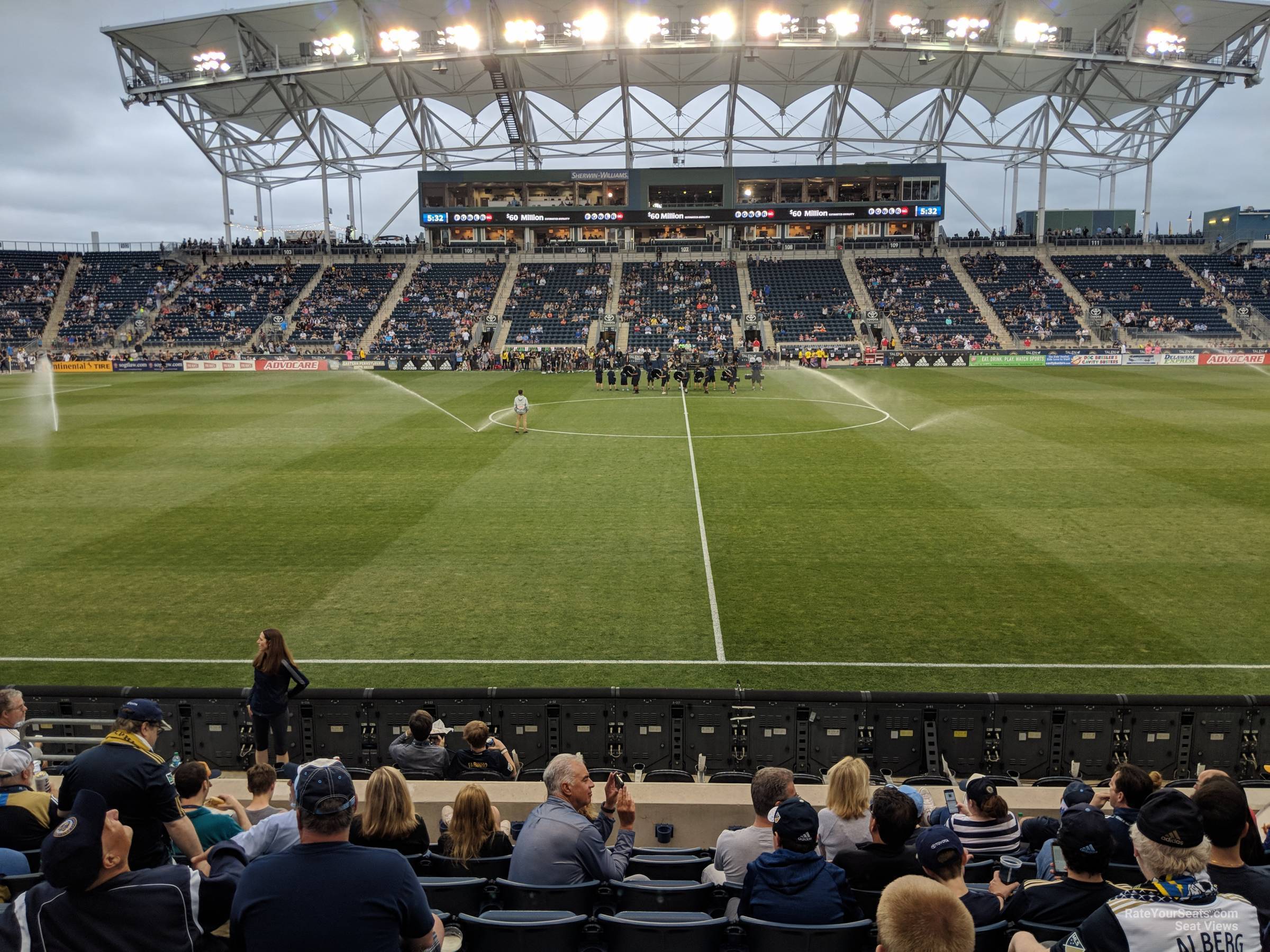 section 127, row j seat view  - subaru park
