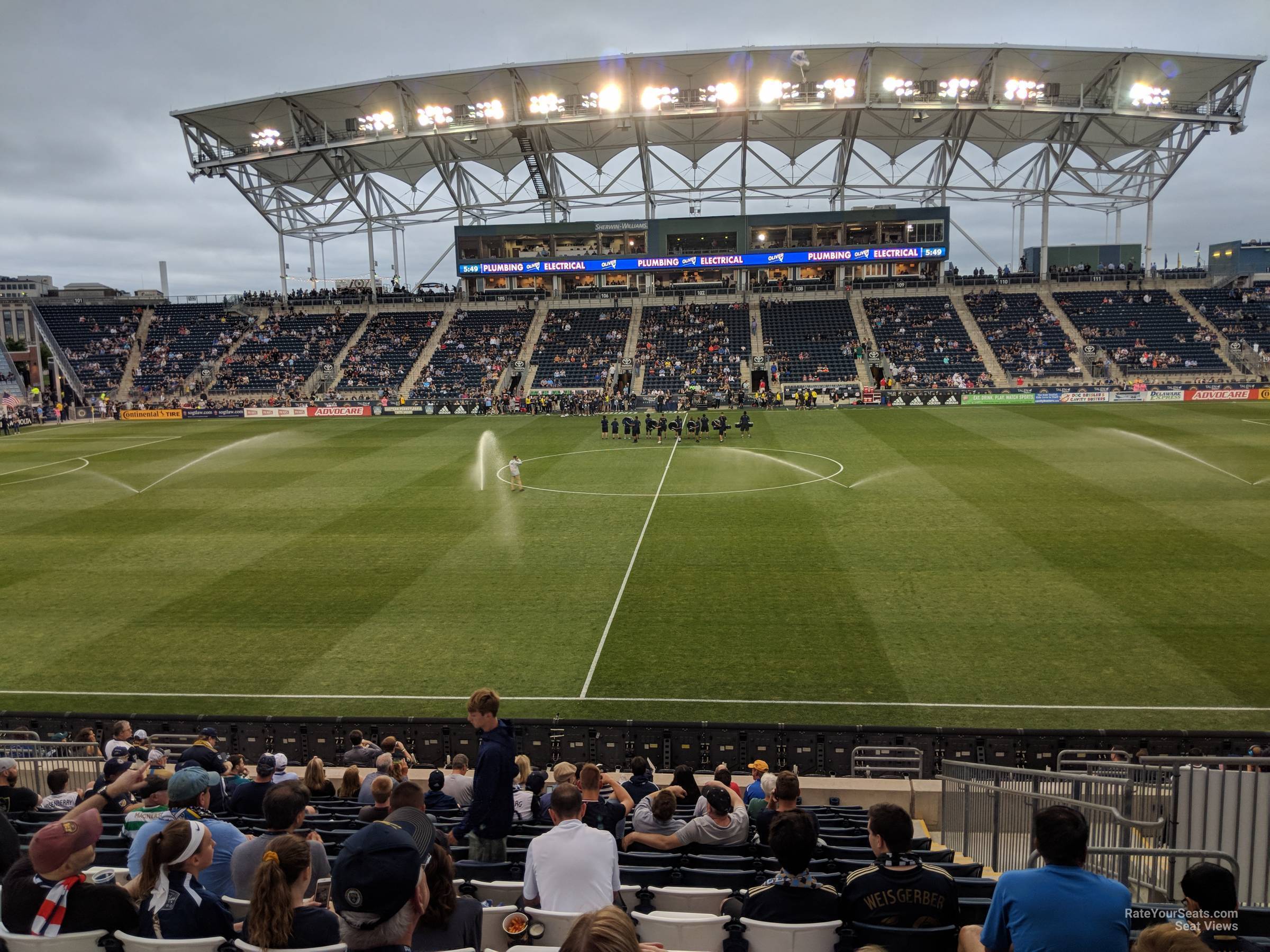 section 127, row s seat view  - subaru park