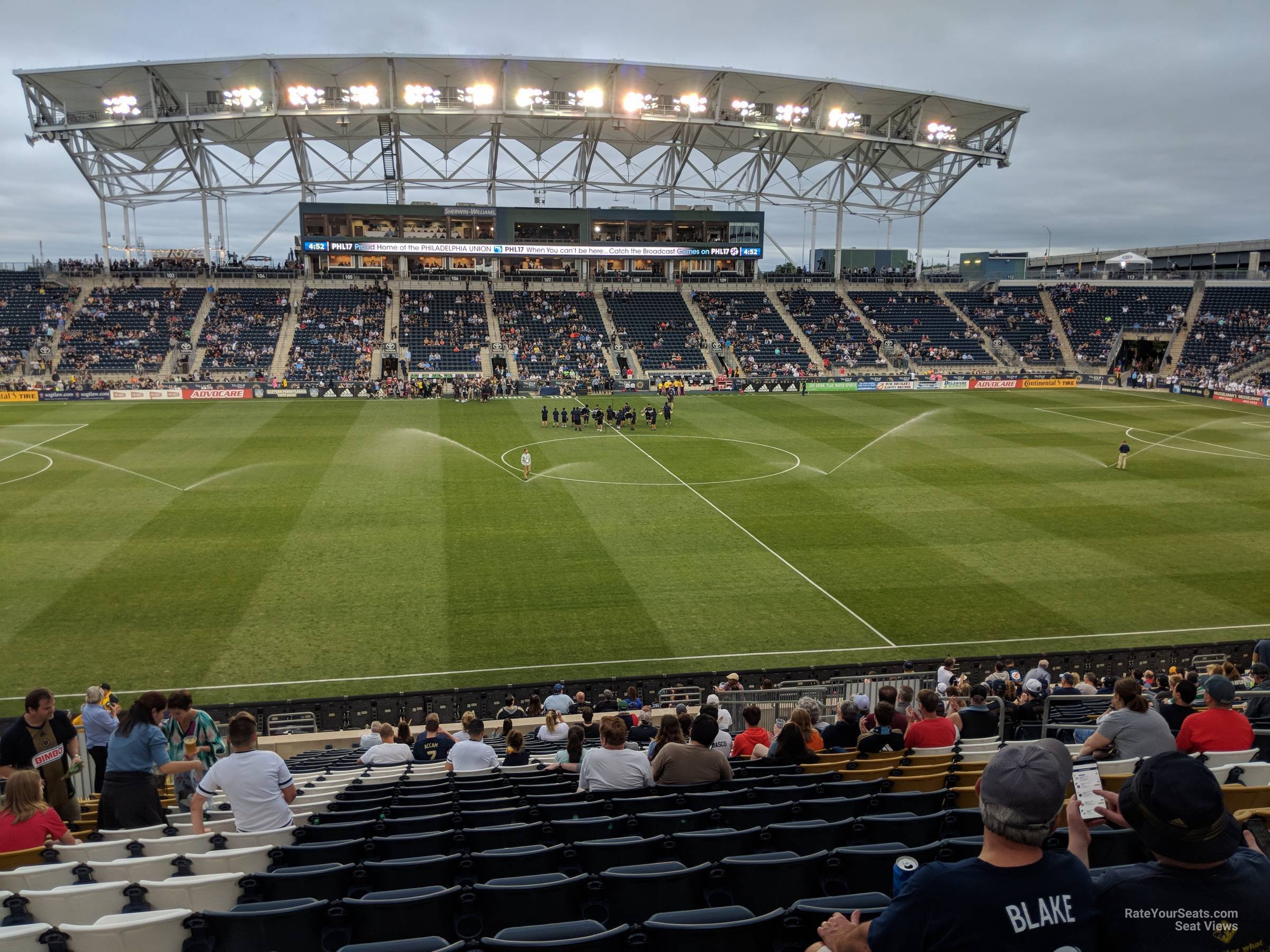 section 128, row aa seat view  - subaru park