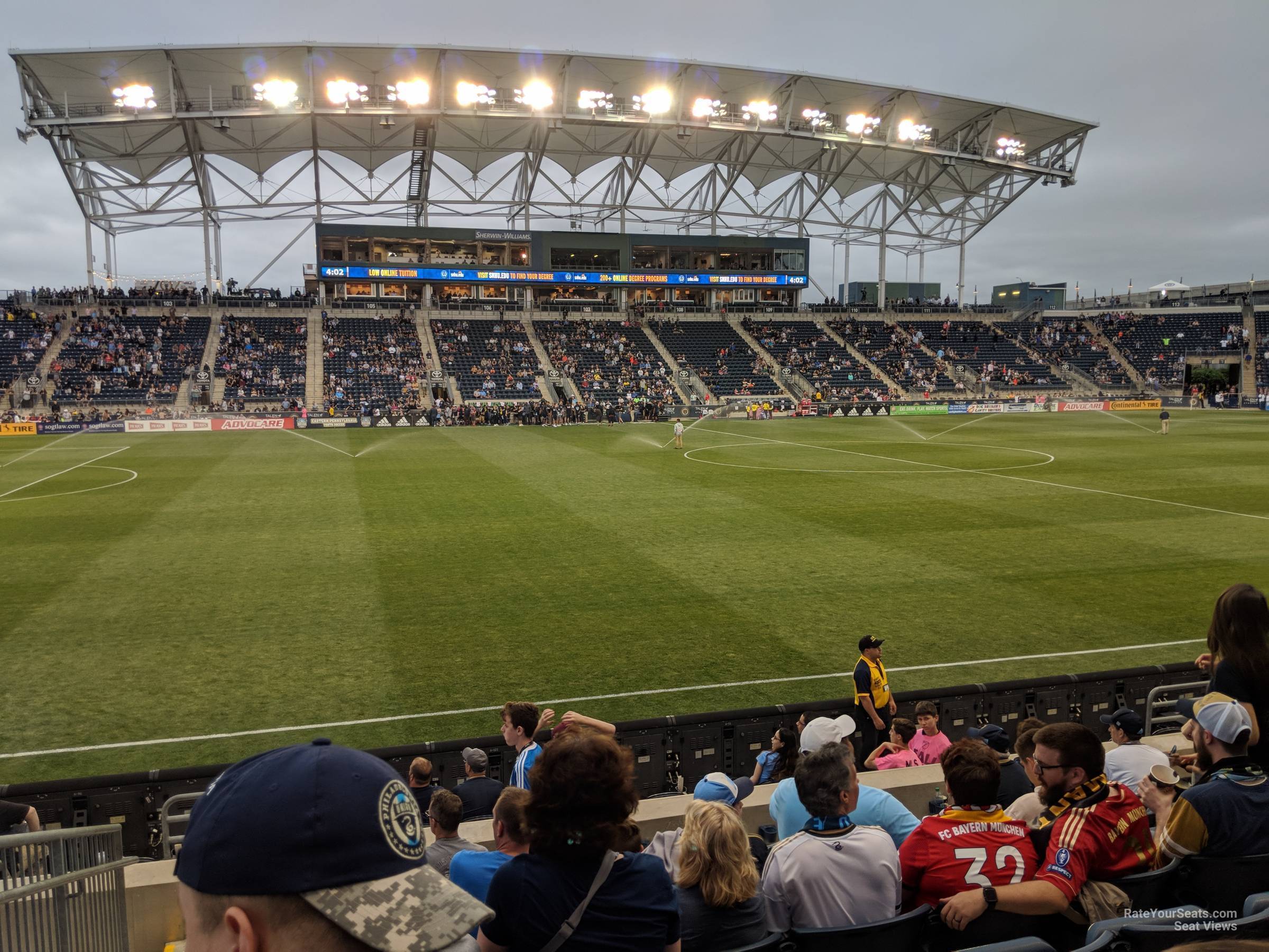 section 129, row j seat view  - subaru park