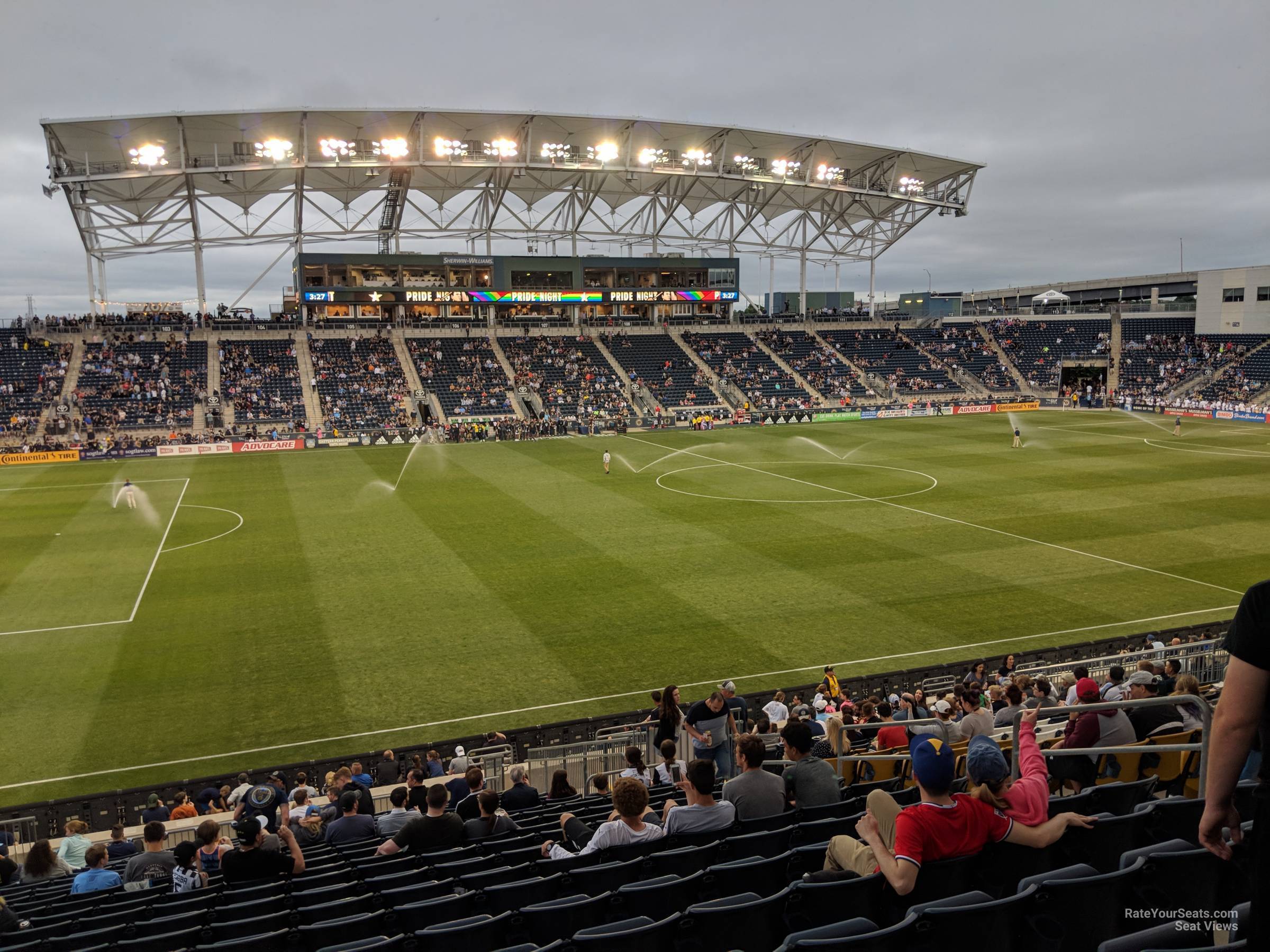 section 130, row aa seat view  - subaru park