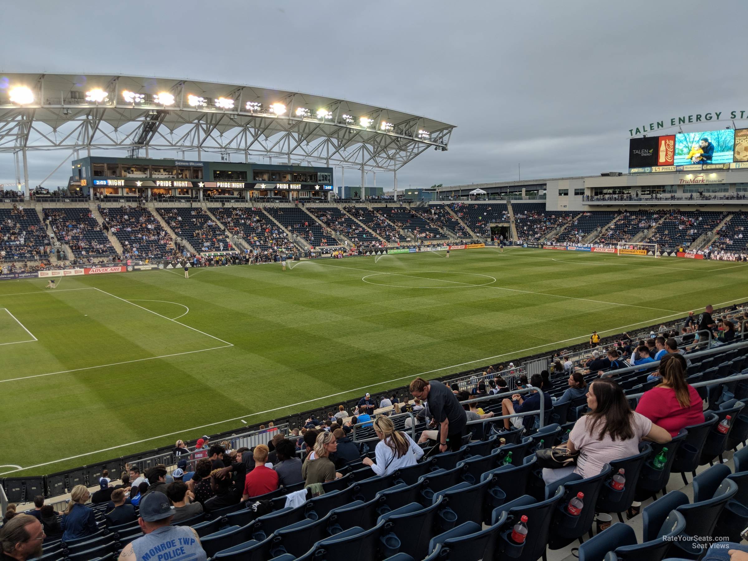 section 132, row aa seat view  - subaru park