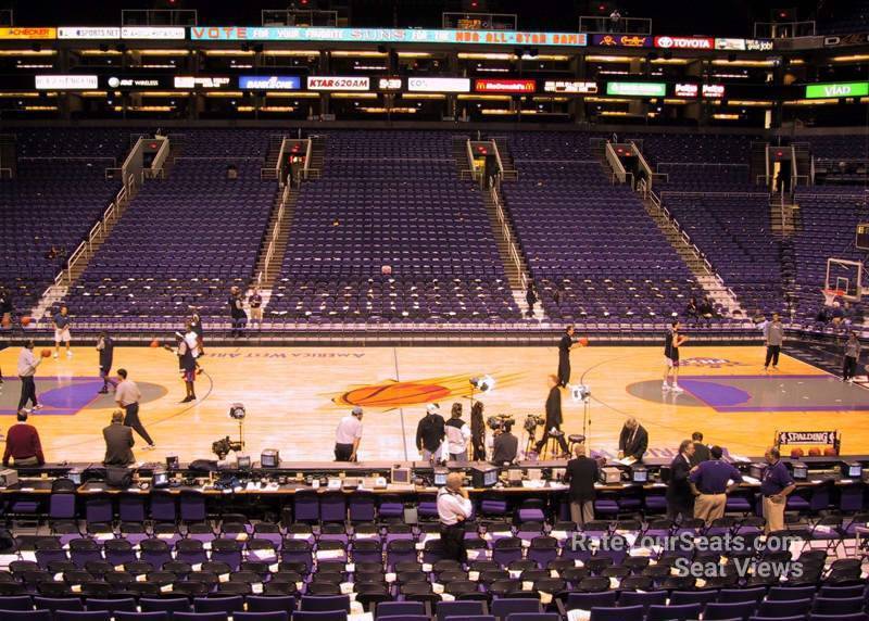 section 102, row 20 seat view  for basketball - phx arena