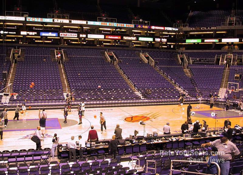 section 103, row 20 seat view  for basketball - phx arena