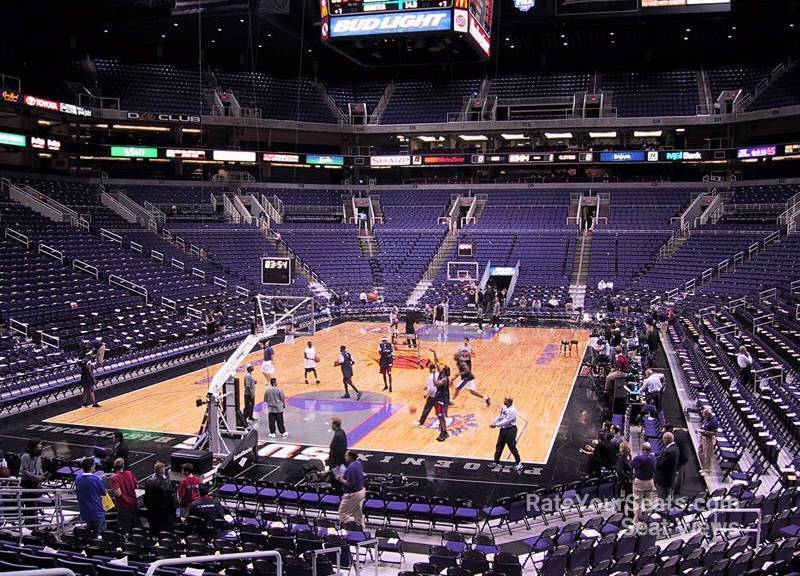 section 107, row 20 seat view  for basketball - phx arena