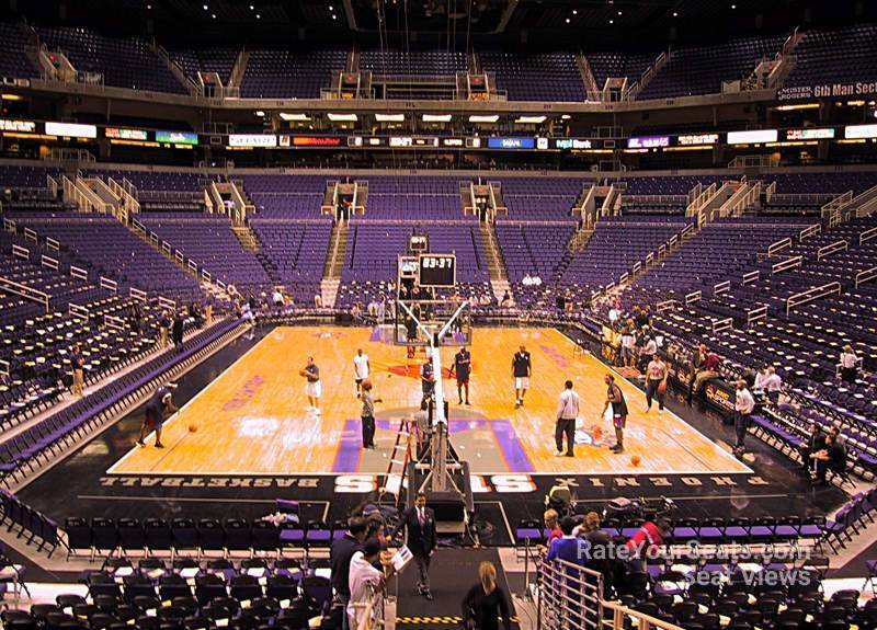 section 108, row 20 seat view  for basketball - phx arena
