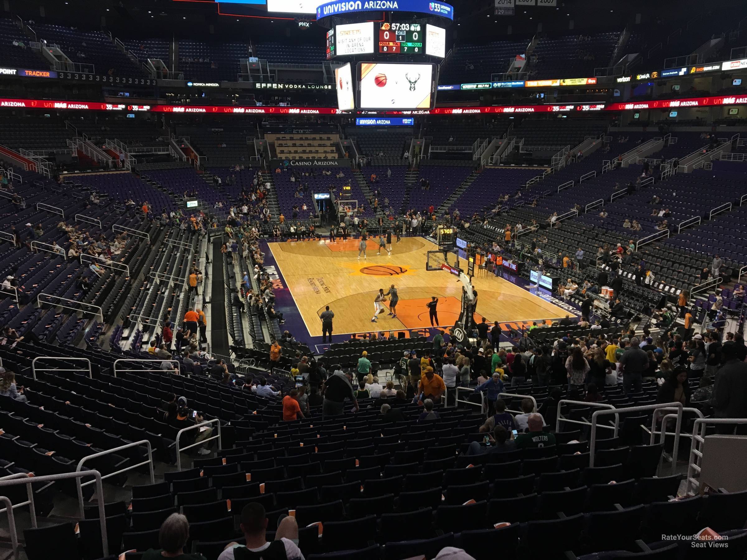 talking stick resort arena section 109 phoenix suns phx suns arena seating chart