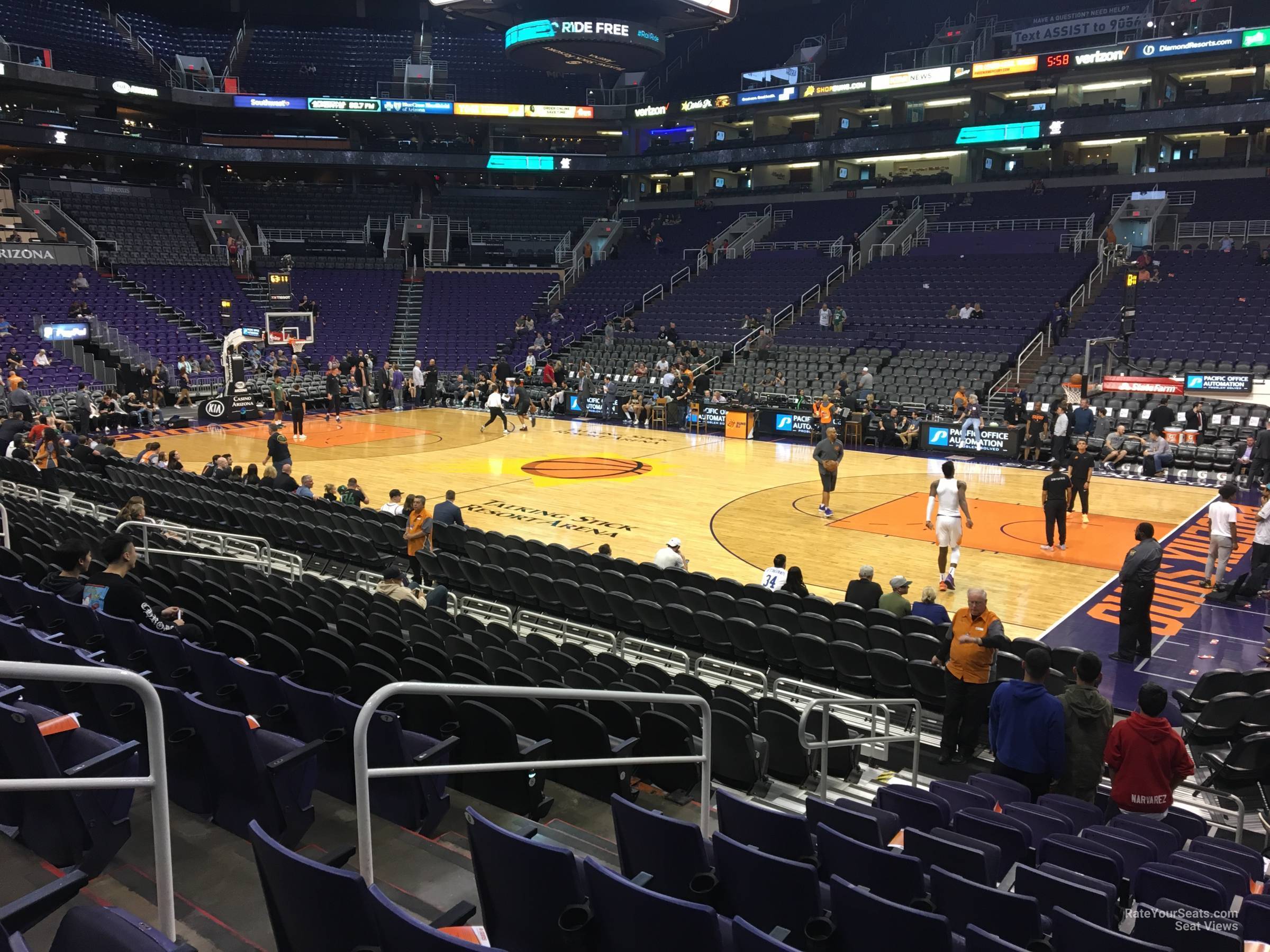 Talking Stick Resort Arena Section 112 - Phoenix Suns - RateYourSeats.com