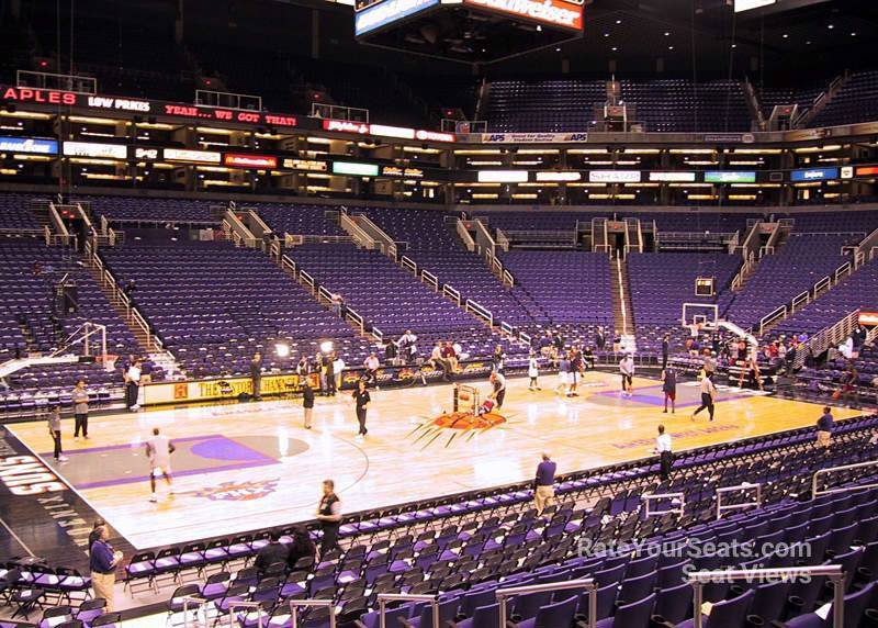 section 116, row 20 seat view  for basketball - phx arena