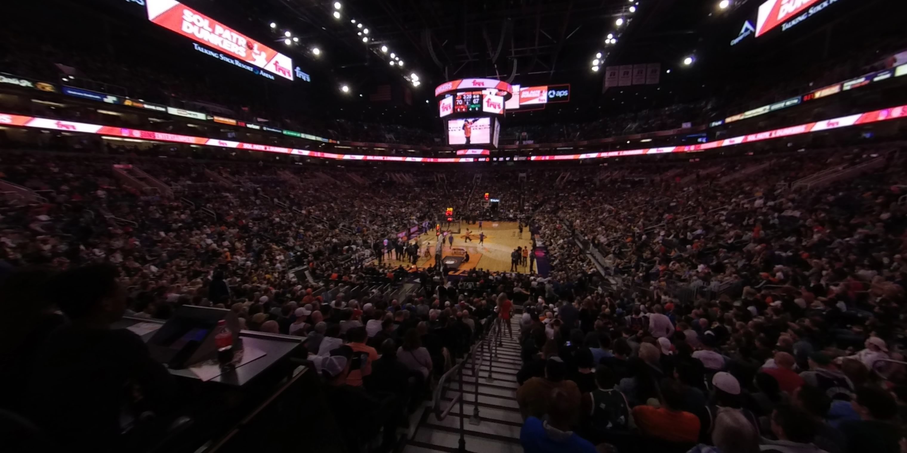 section 119 panoramic seat view  for basketball - footprint center