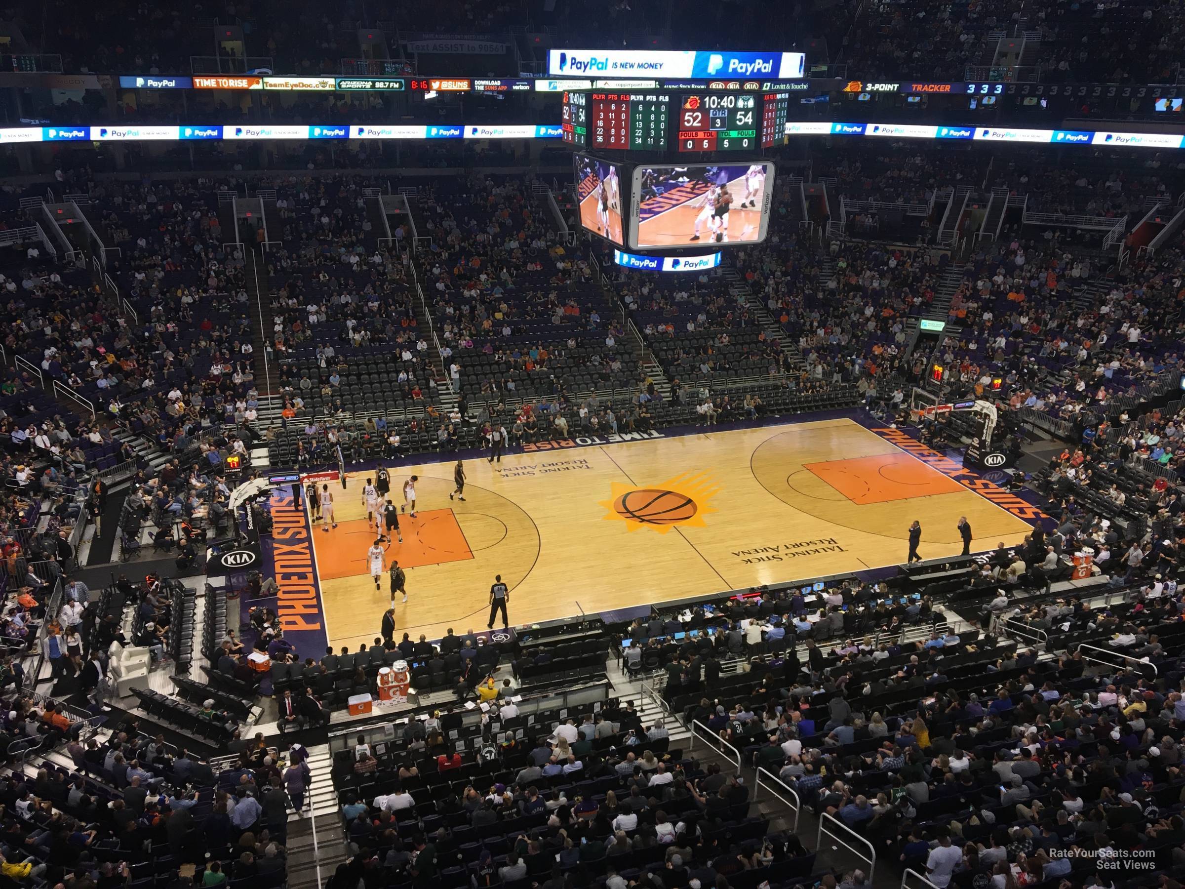 section 205, row 2 seat view  for basketball - phx arena