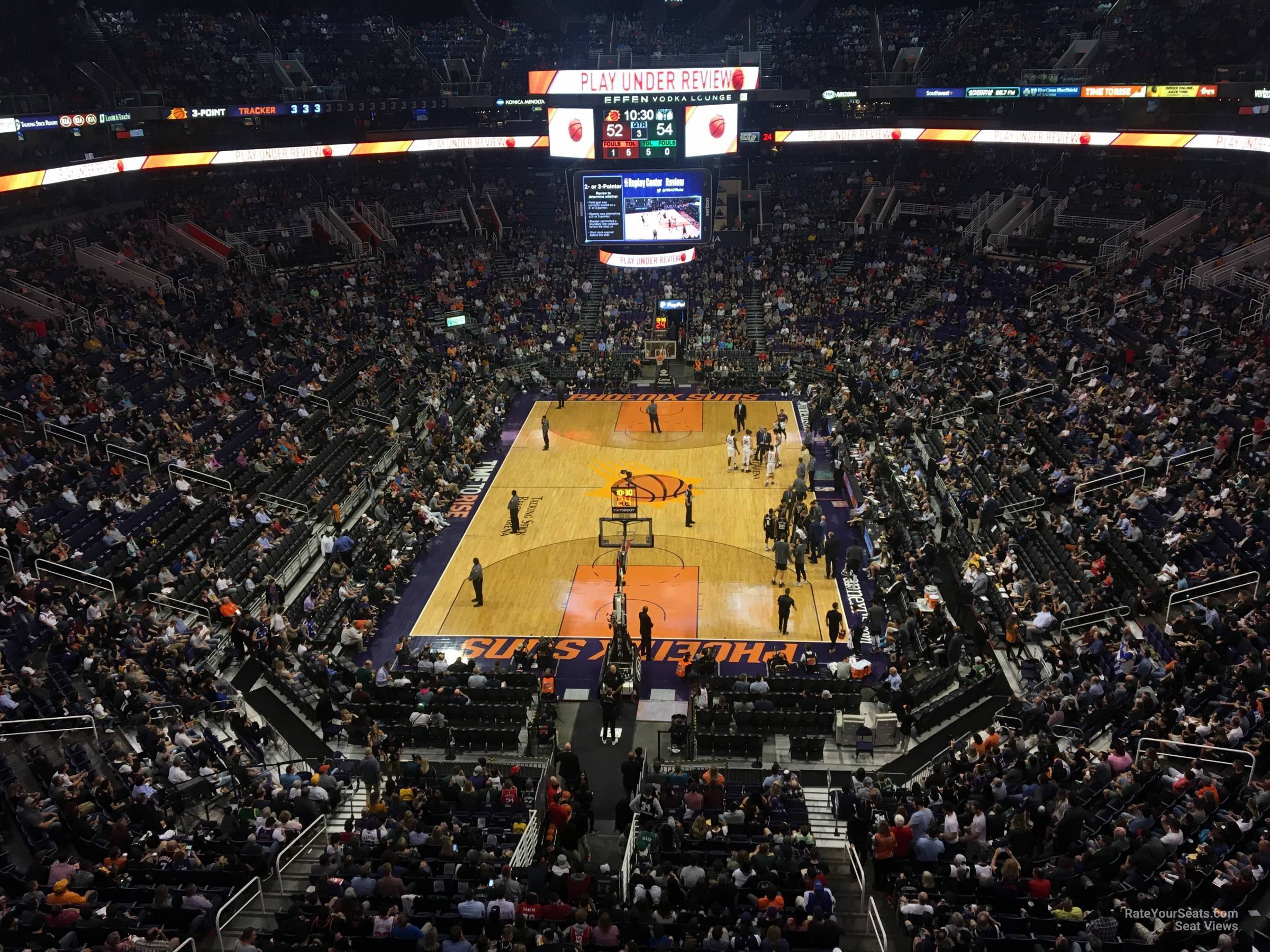 section 211, row 2 seat view  for basketball - phx arena