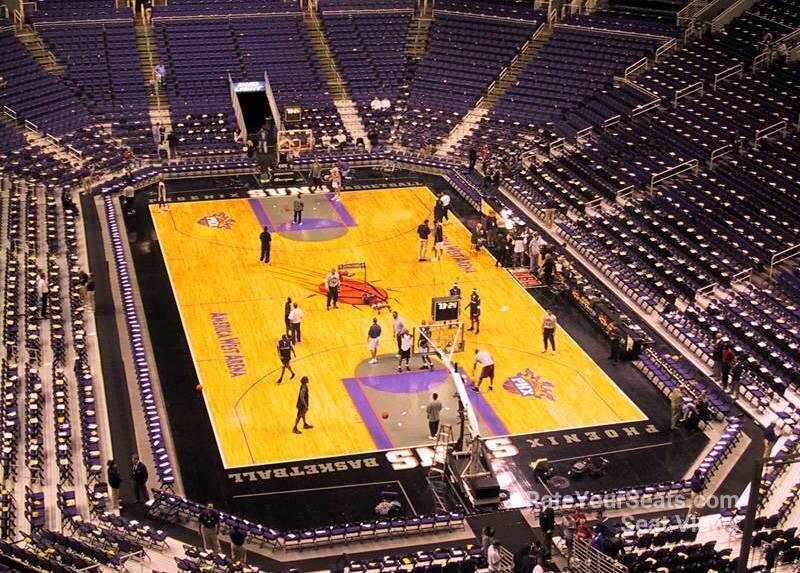 section 212, row 15 seat view  for basketball - mortgage matchup center