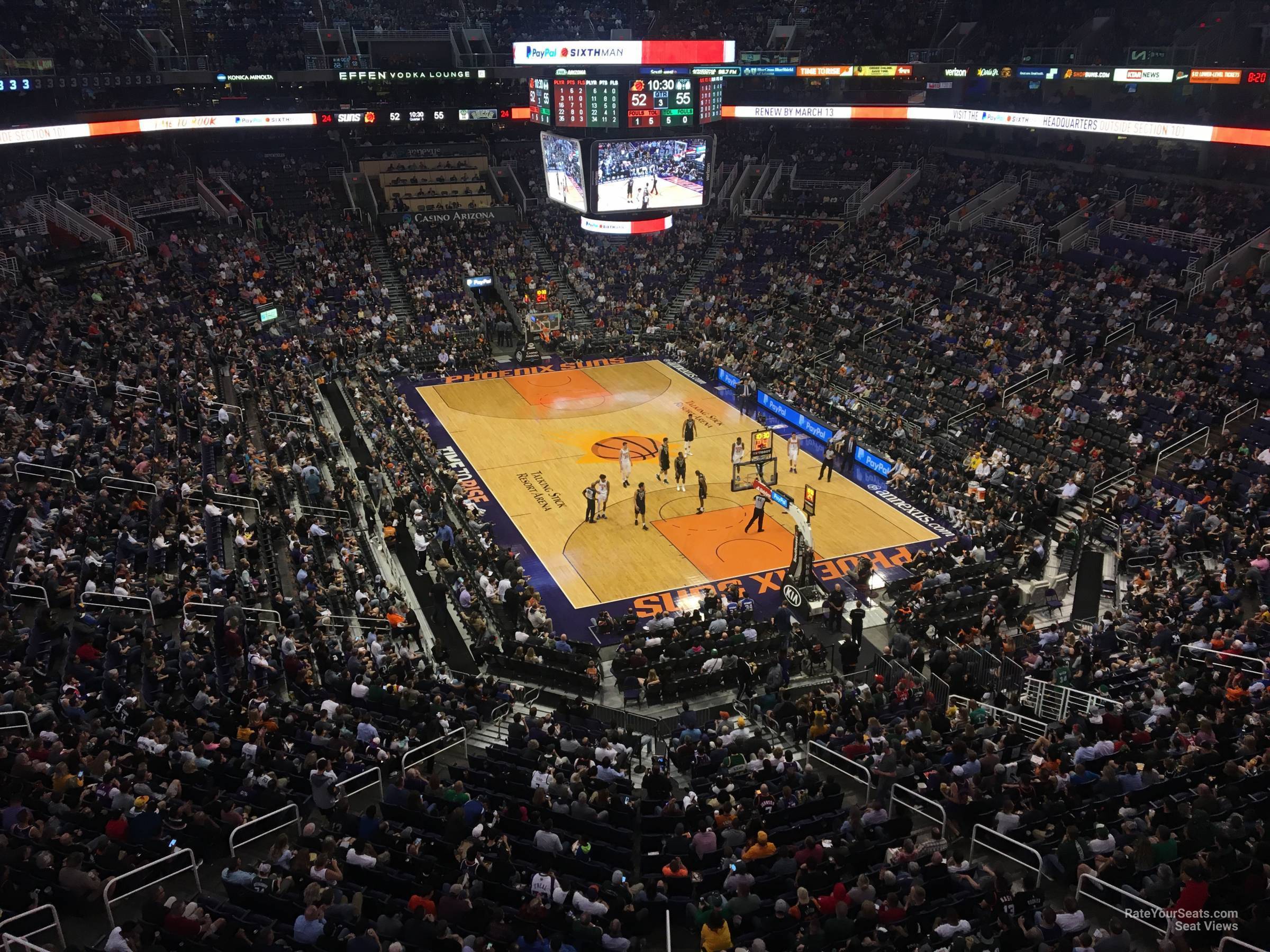 section 214, row 2 seat view  for basketball - footprint center