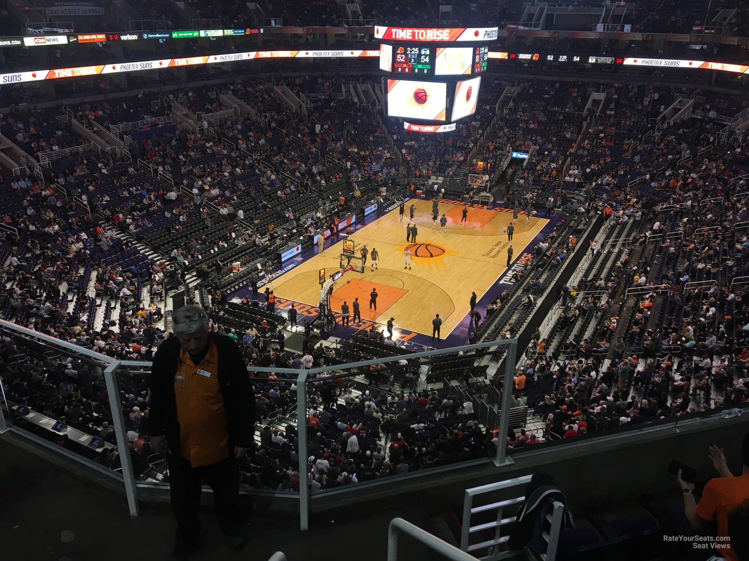section 225, row 5 seat view  for basketball - phx arena