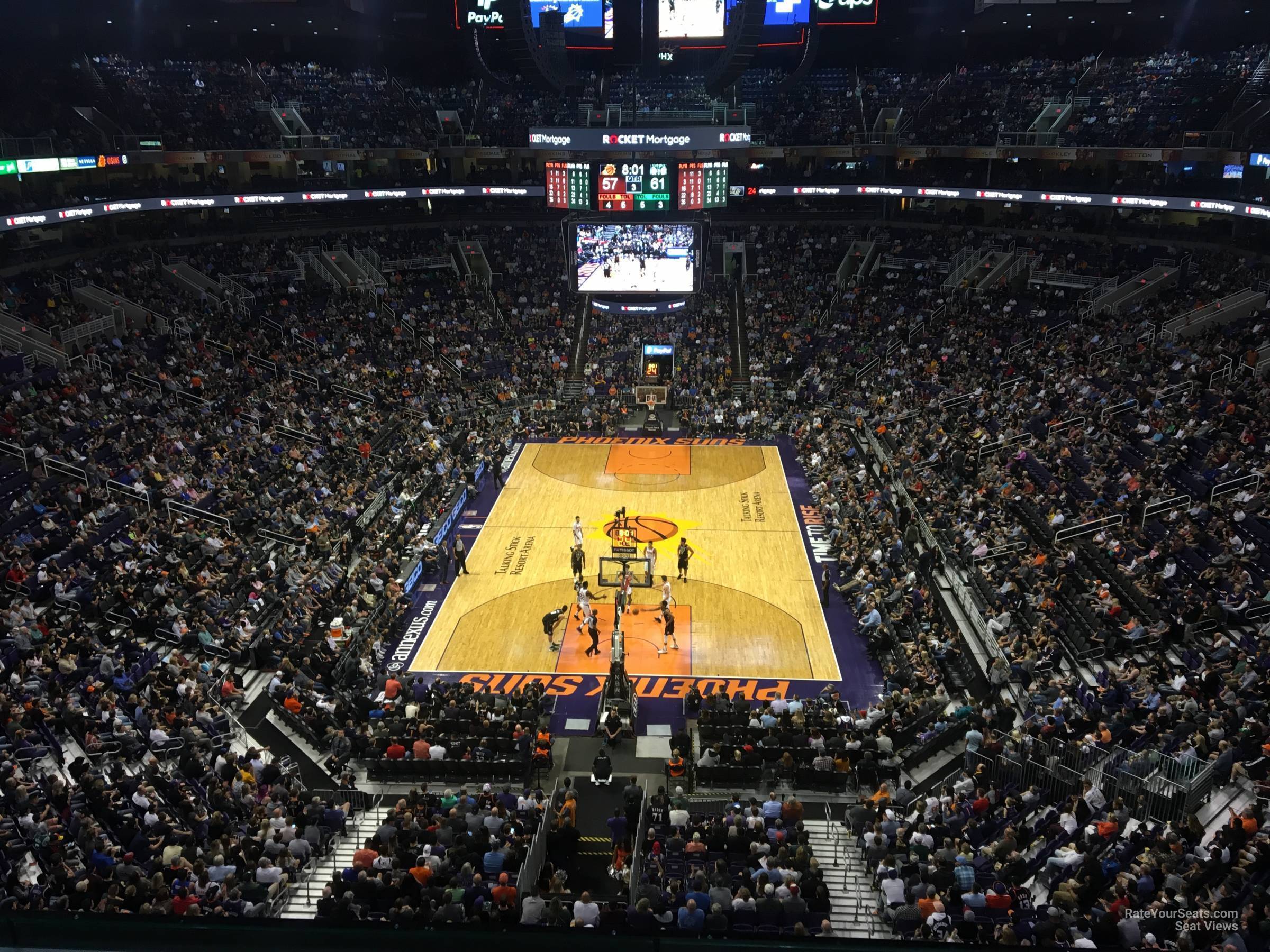 section 227, row 2 seat view  for basketball - phx arena